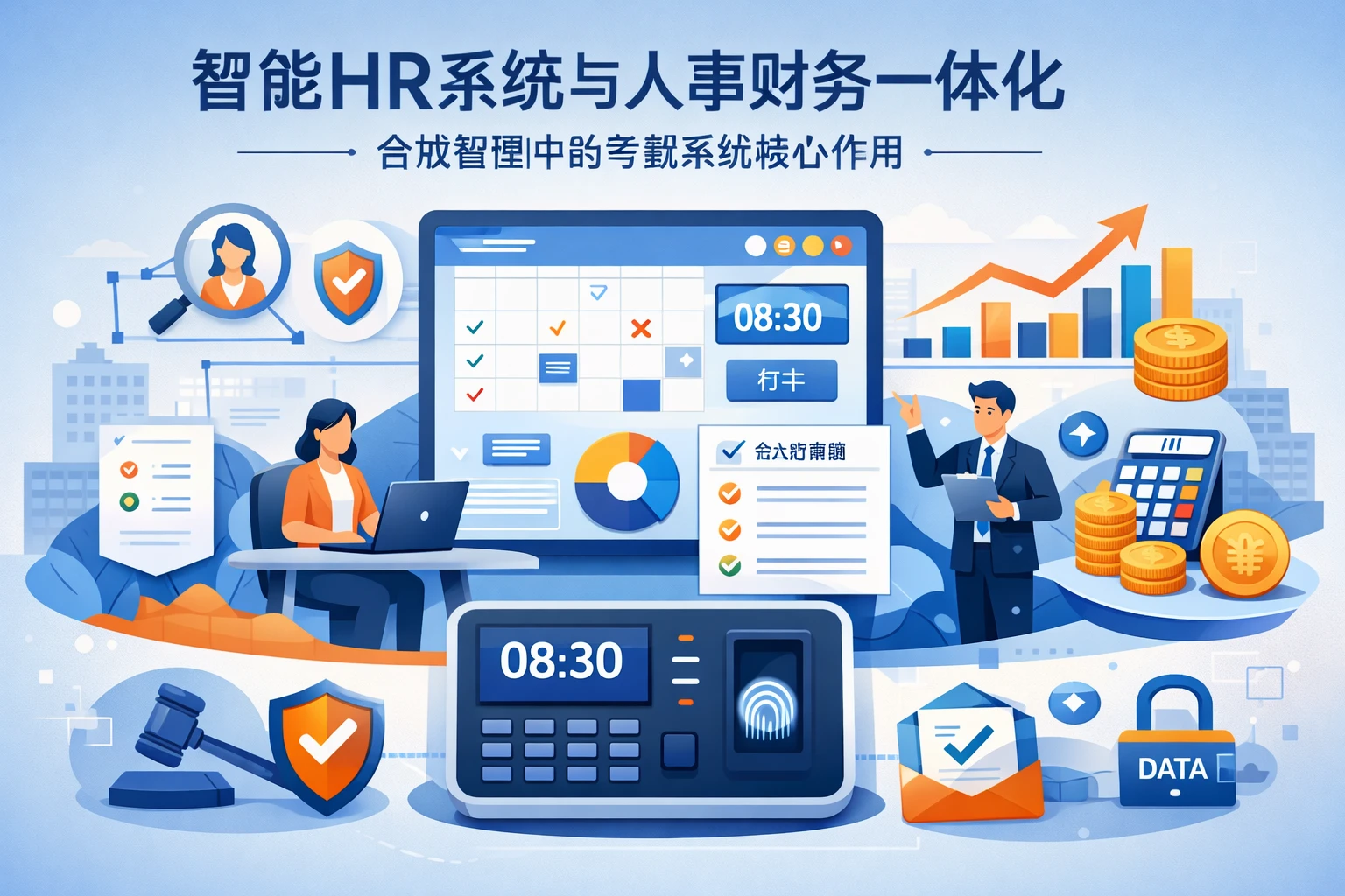 智能HR系统与人事财务一体化：合规管理中的考勤系统核心作用