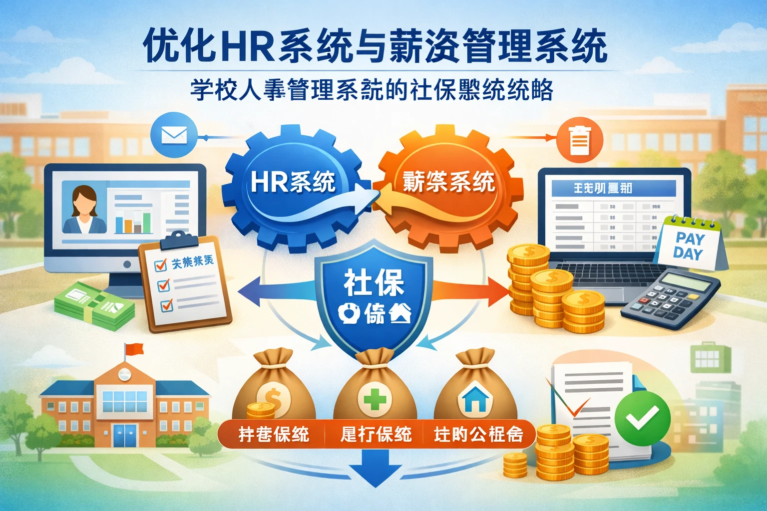 优化HR系统与薪资管理系统：学校人事管理系统的社保缴纳策略