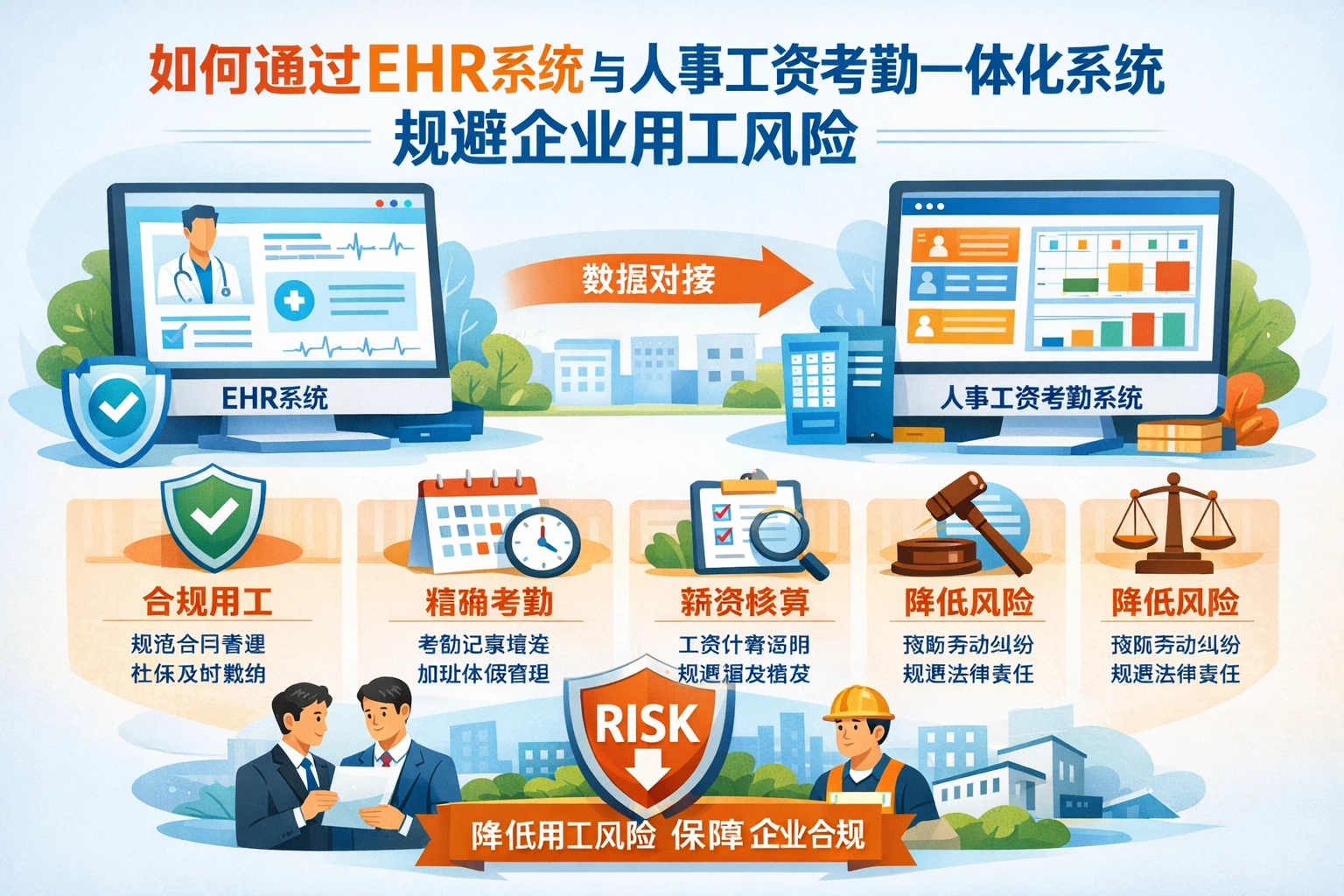 如何通过EHR系统与人事工资考勤一体化系统规避企业用工风险