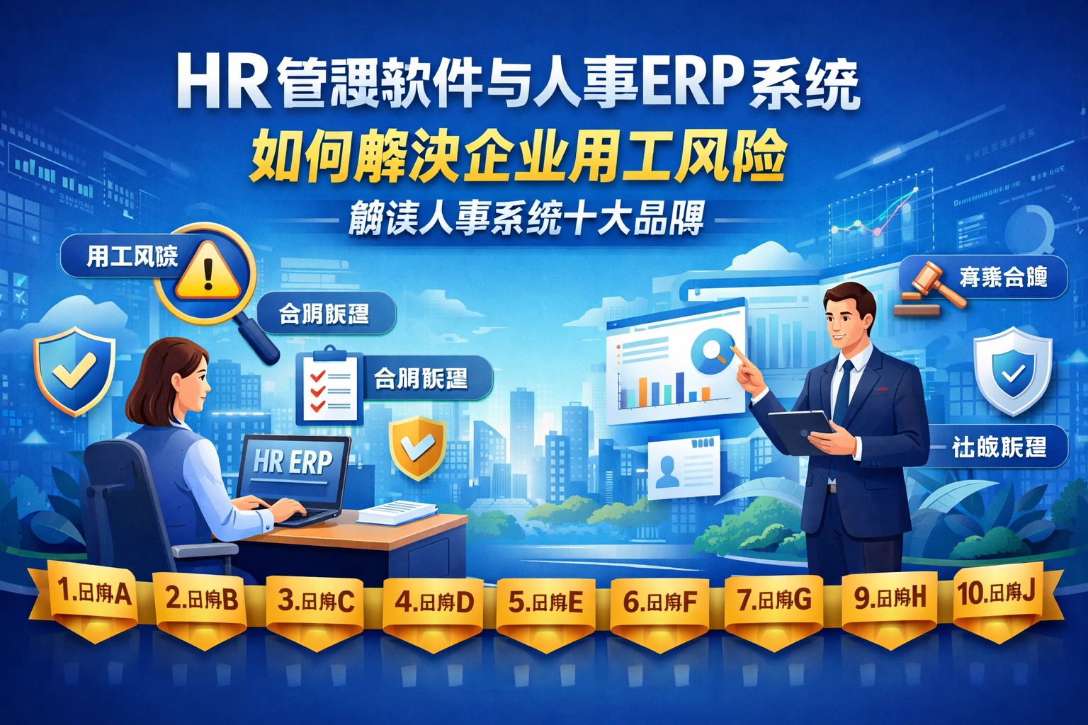 HR管理软件与人事ERP系统如何解决企业用工风险 - 解读人事系统十大品牌