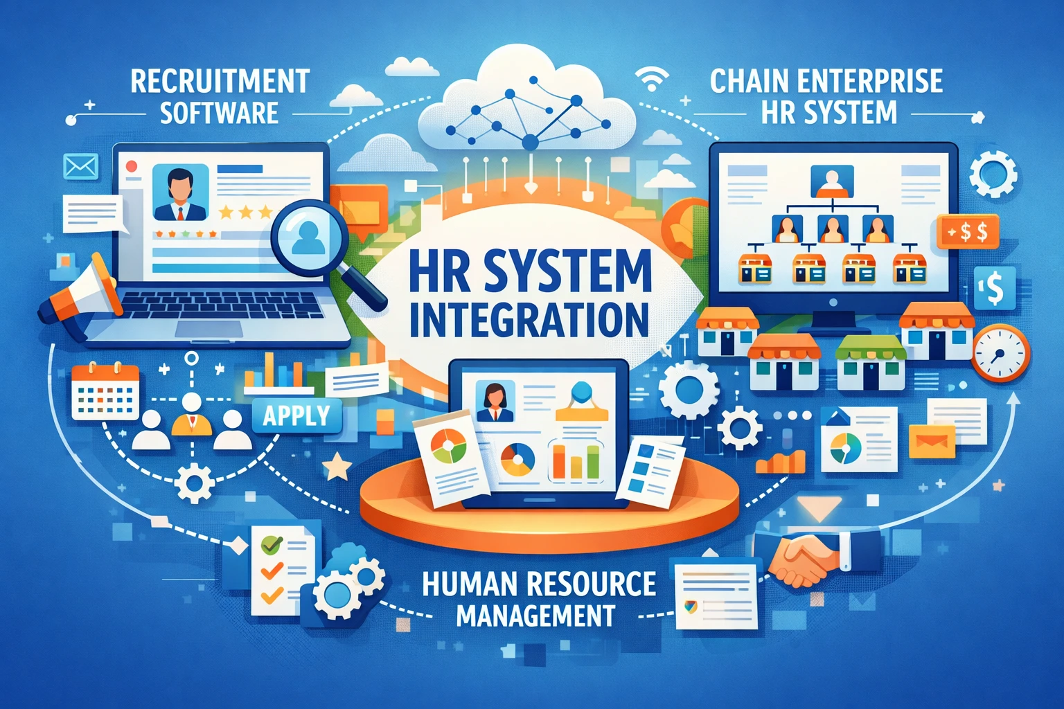 人力资源管理系统、招聘管理软件与连锁企业HR系统的整合应用