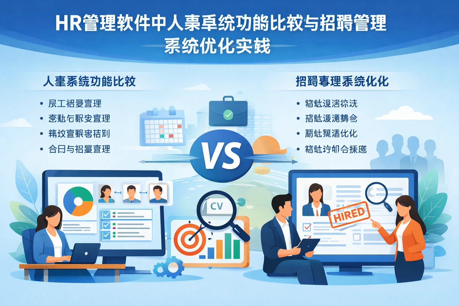HR管理软件中人事系统功能比较与招聘管理系统优化实践