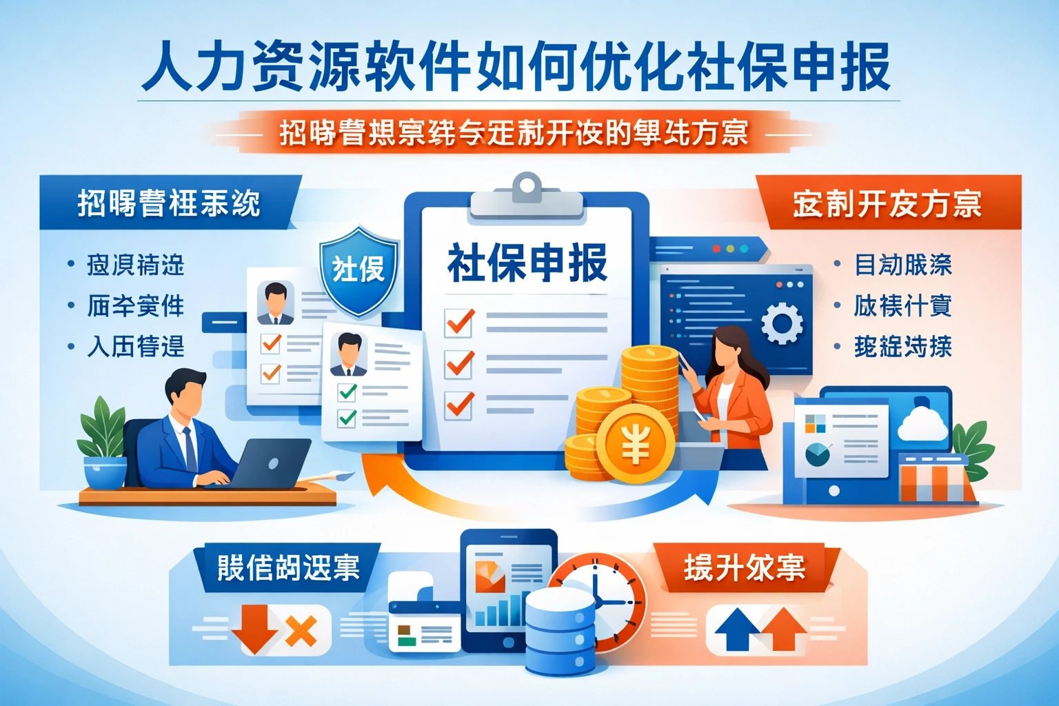 人力资源软件如何优化社保申报：招聘管理系统与定制开发的解决方案