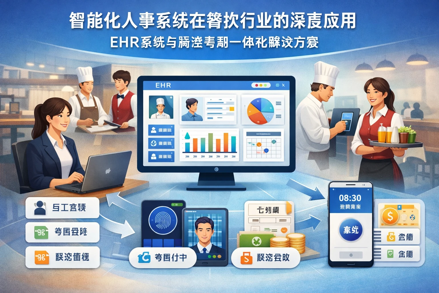 智能化人事系统在餐饮行业的深度应用：ehr系统与薪资考勤一体化解决方案
