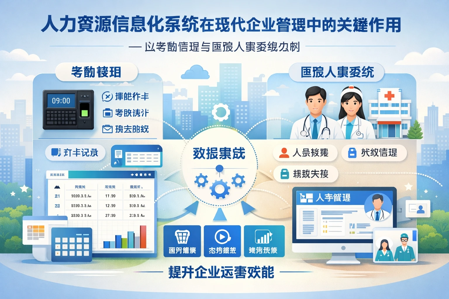 人力资源信息化系统在现代企业管理中的关键作用——以考勤管理与医院人事系统为例