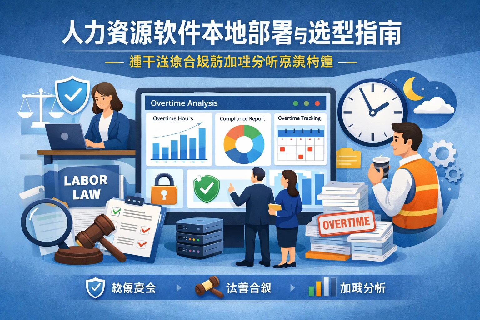 人力资源软件本地部署与选型指南:基于法律合规的加班分析系统构建
