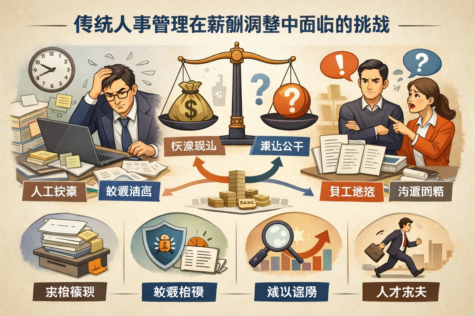 传统人事管理在薪酬调整中面临的挑战