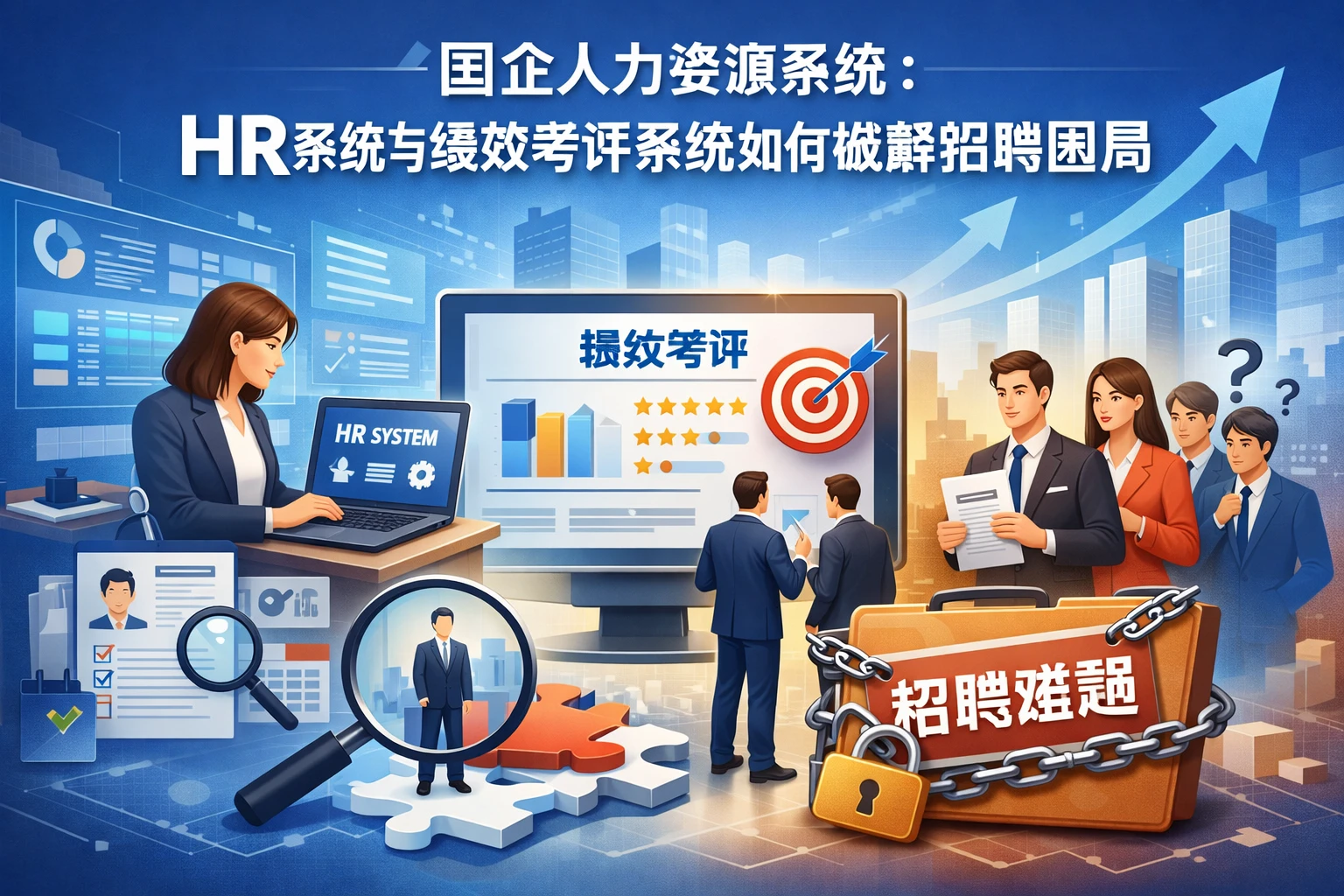国企人力资源系统：HR系统与绩效考评系统如何破解招聘困局