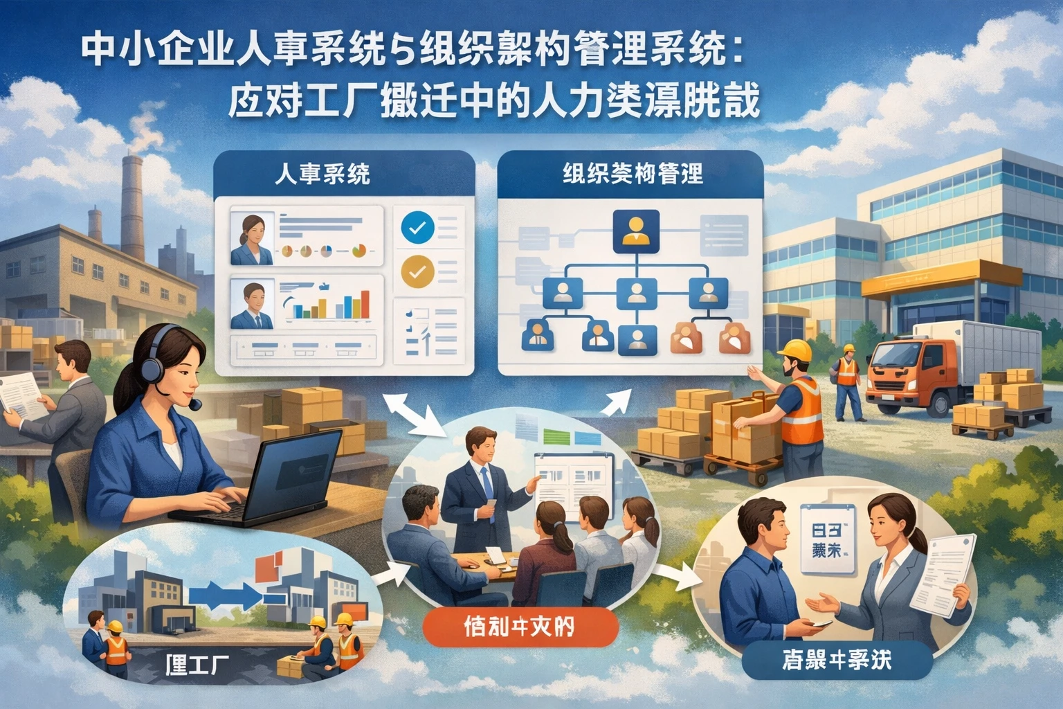 中小企业人事系统与组织架构管理系统：应对工厂搬迁中的人力资源挑战