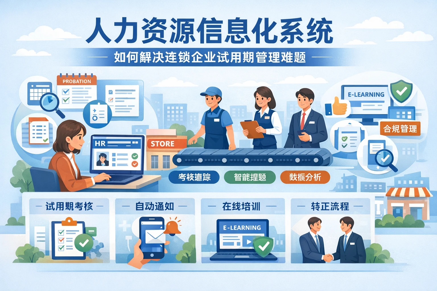 人力资源信息化系统如何解决连锁企业试用期管理难题