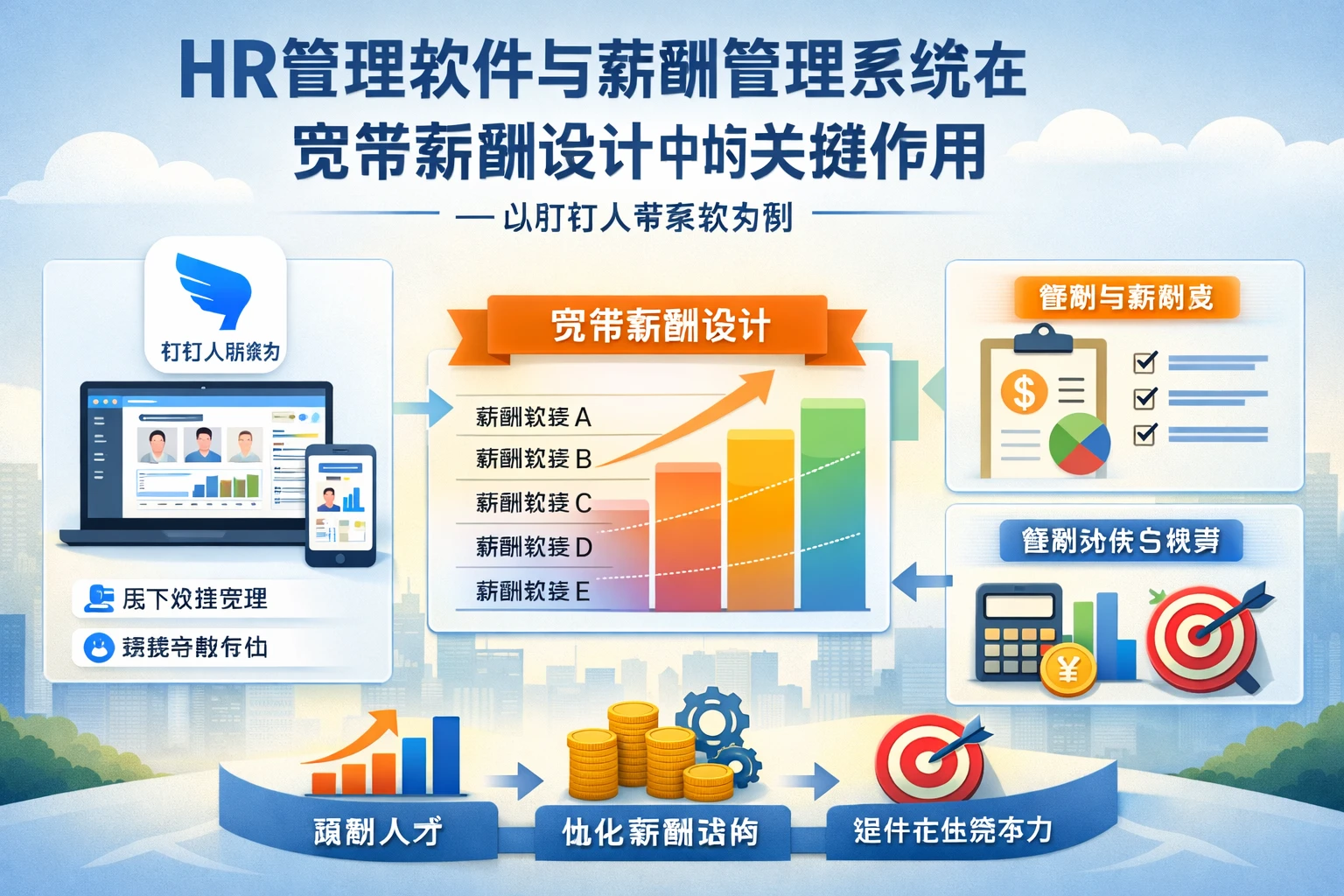 HR管理软件与薪酬管理系统在宽带薪酬设计中的关键作用——以钉钉人事系统为例