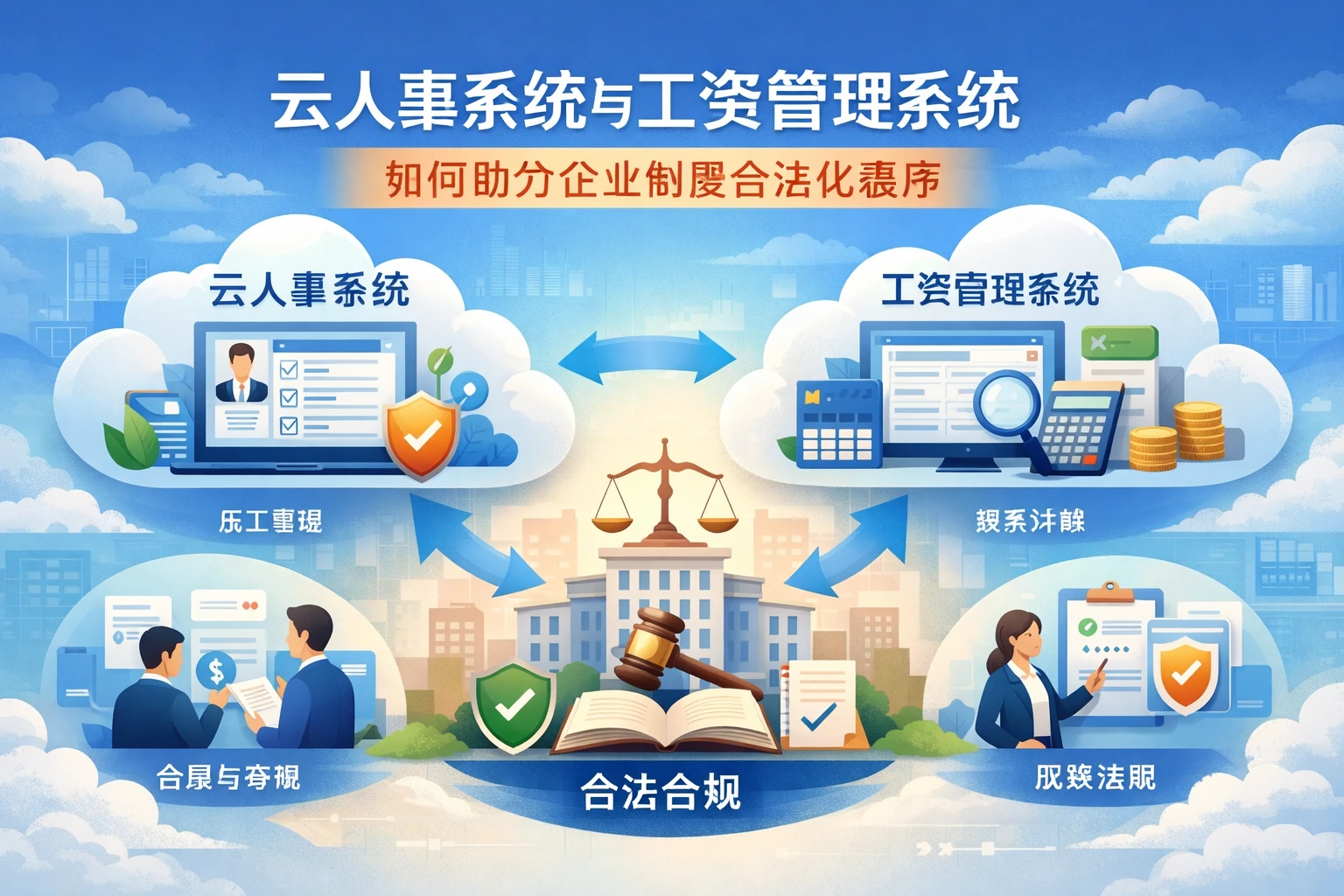 云人事系统与工资管理系统如何助力企业制度合法化程序