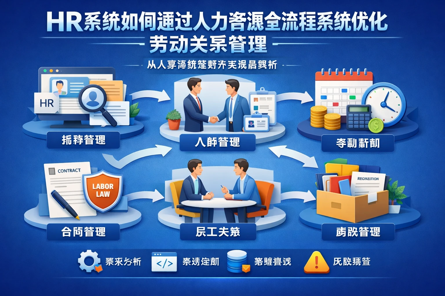HR系统如何通过人力资源全流程系统优化劳动关系管理:从人事系统定制开发视角解析