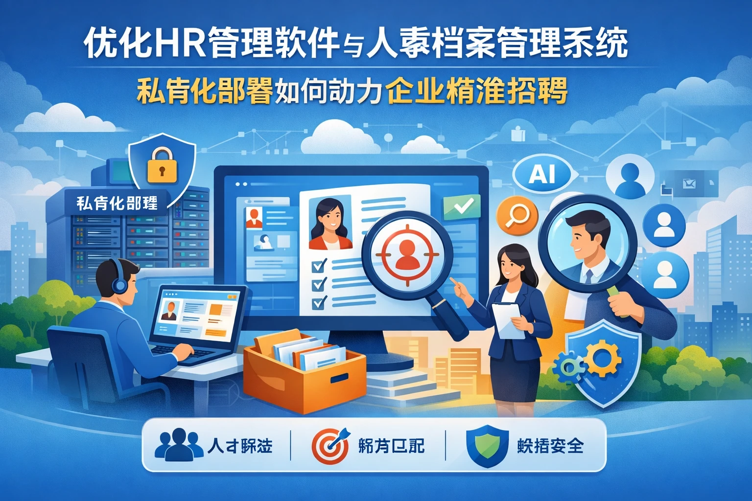 优化HR管理软件与人事档案管理系统:私有化部署如何助力企业精准招聘