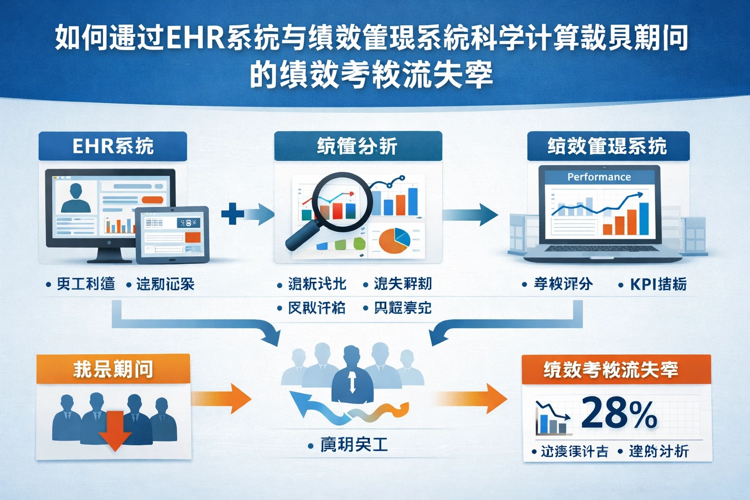 如何通过EHR系统与绩效管理系统科学计算裁员期间的绩效考核流失率