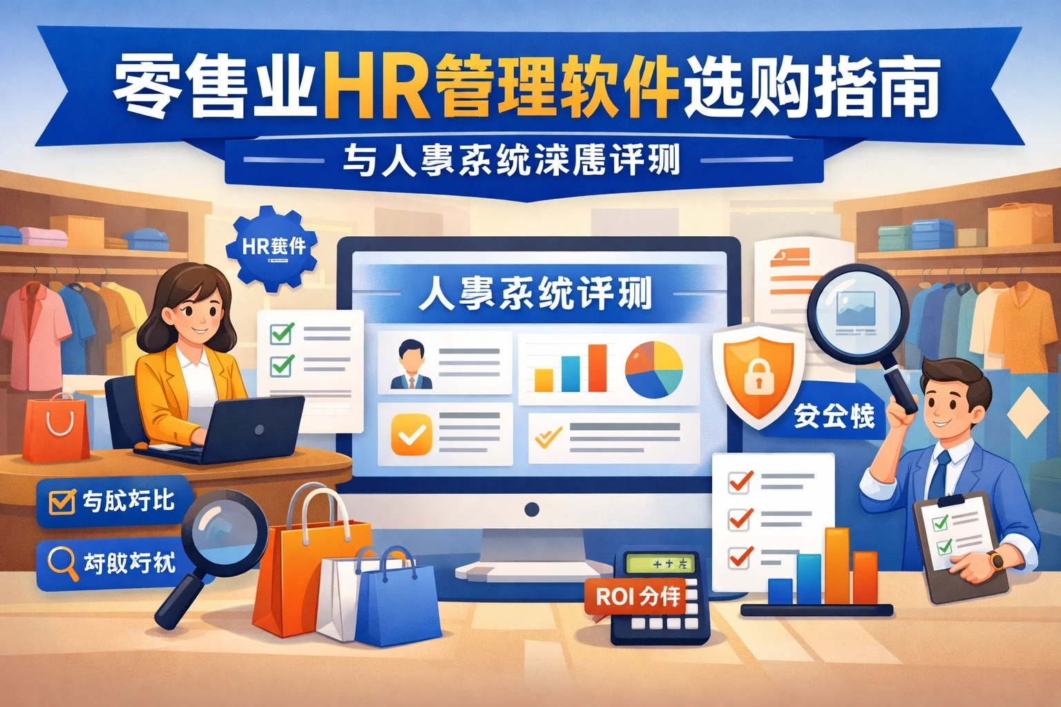 零售业HR管理软件选购指南与人事系统深度评测