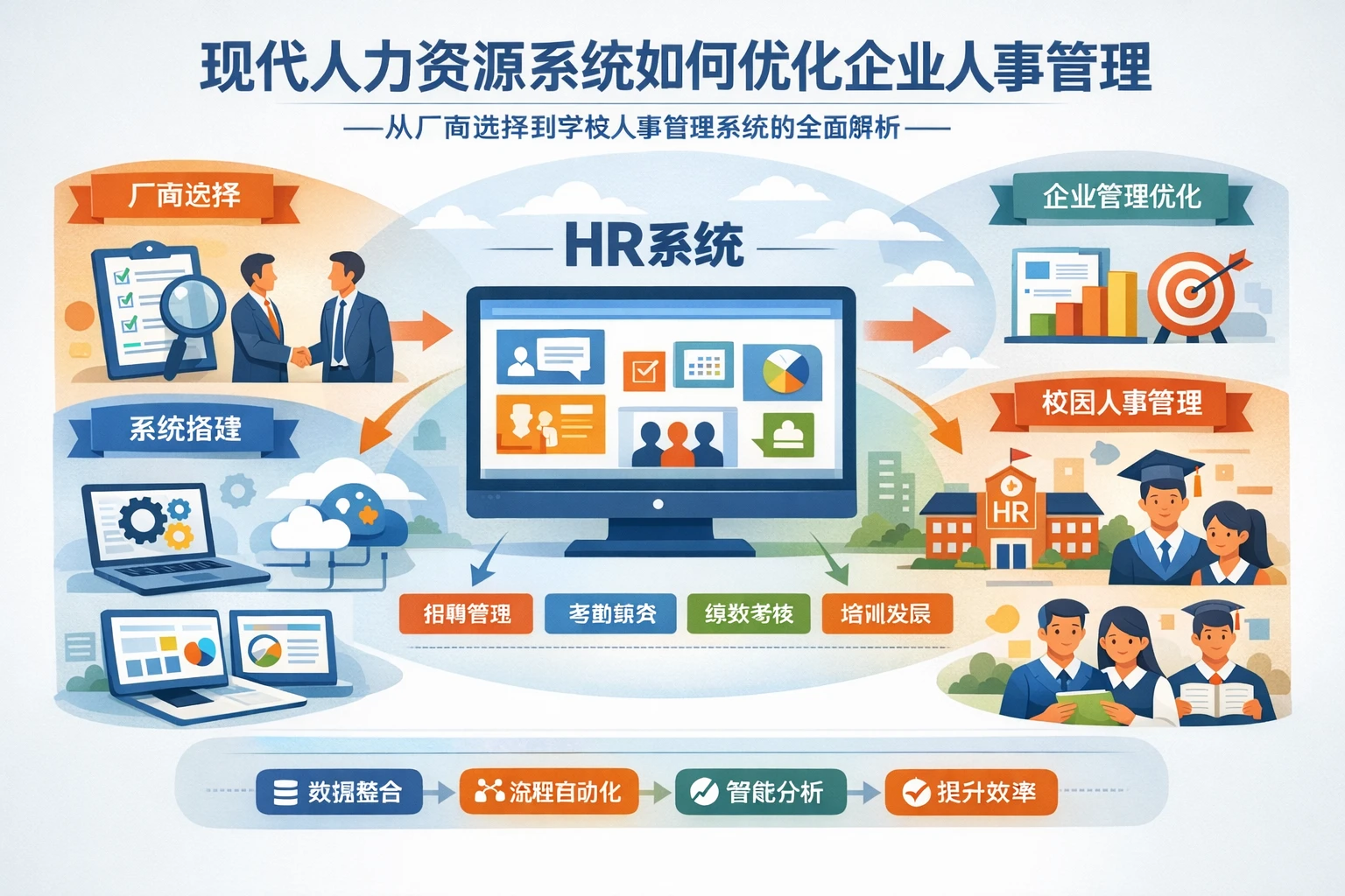 现代人力资源系统如何优化企业人事管理——从厂商选择到学校人事管理系统的全面解析
