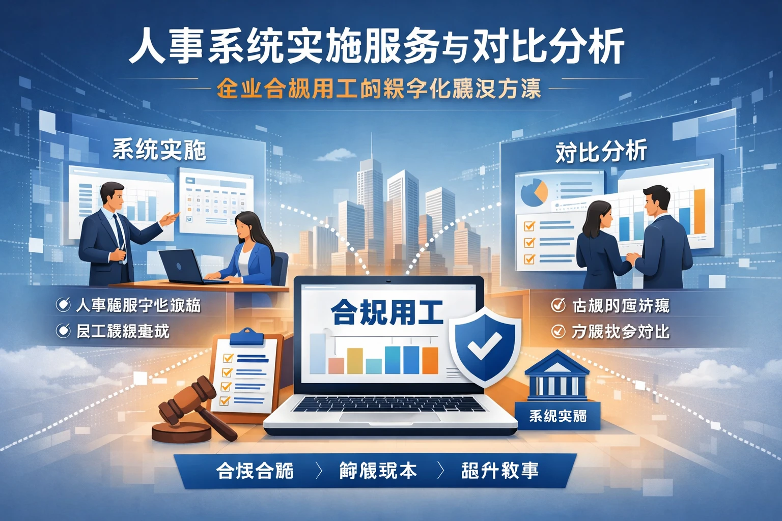 人事系统实施服务与对比分析：企业合规用工的数字化解决方案