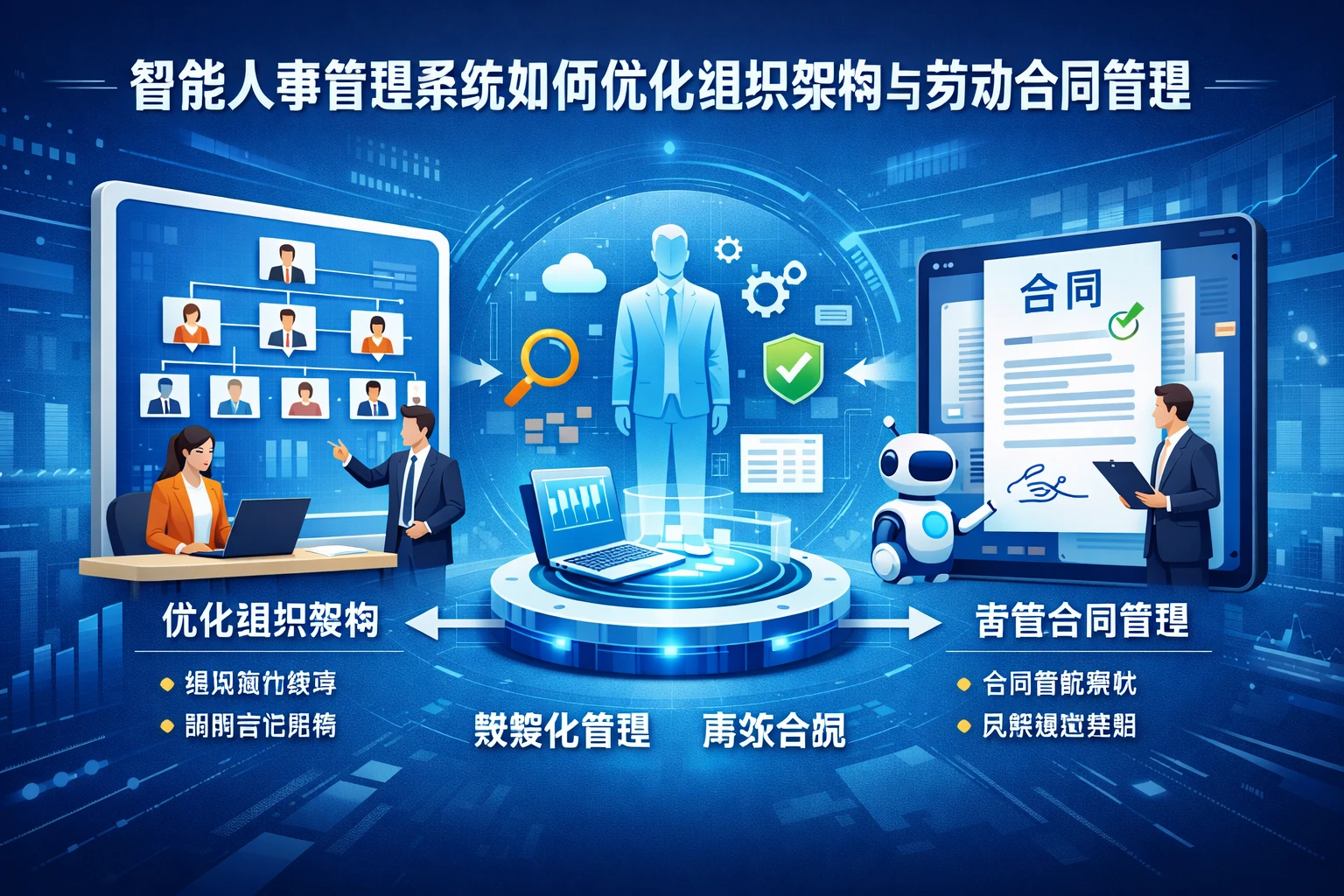 智能人事管理系统如何优化组织架构与劳动合同管理