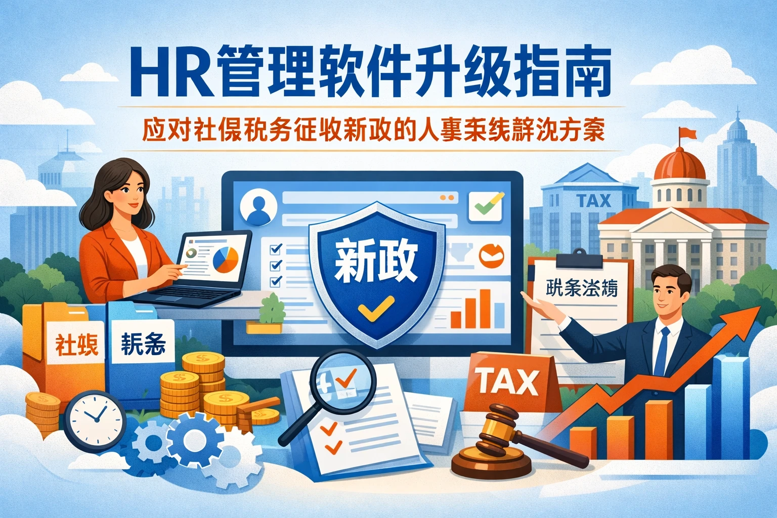 HR管理软件升级指南：应对社保税务征收新政的人事系统解决方案