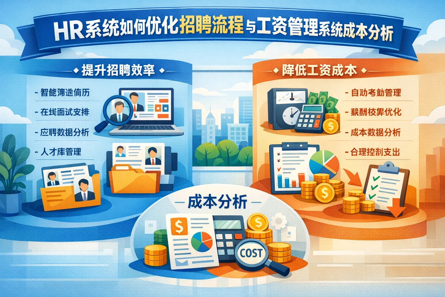 HR系统如何优化招聘流程与工资管理系统成本分析