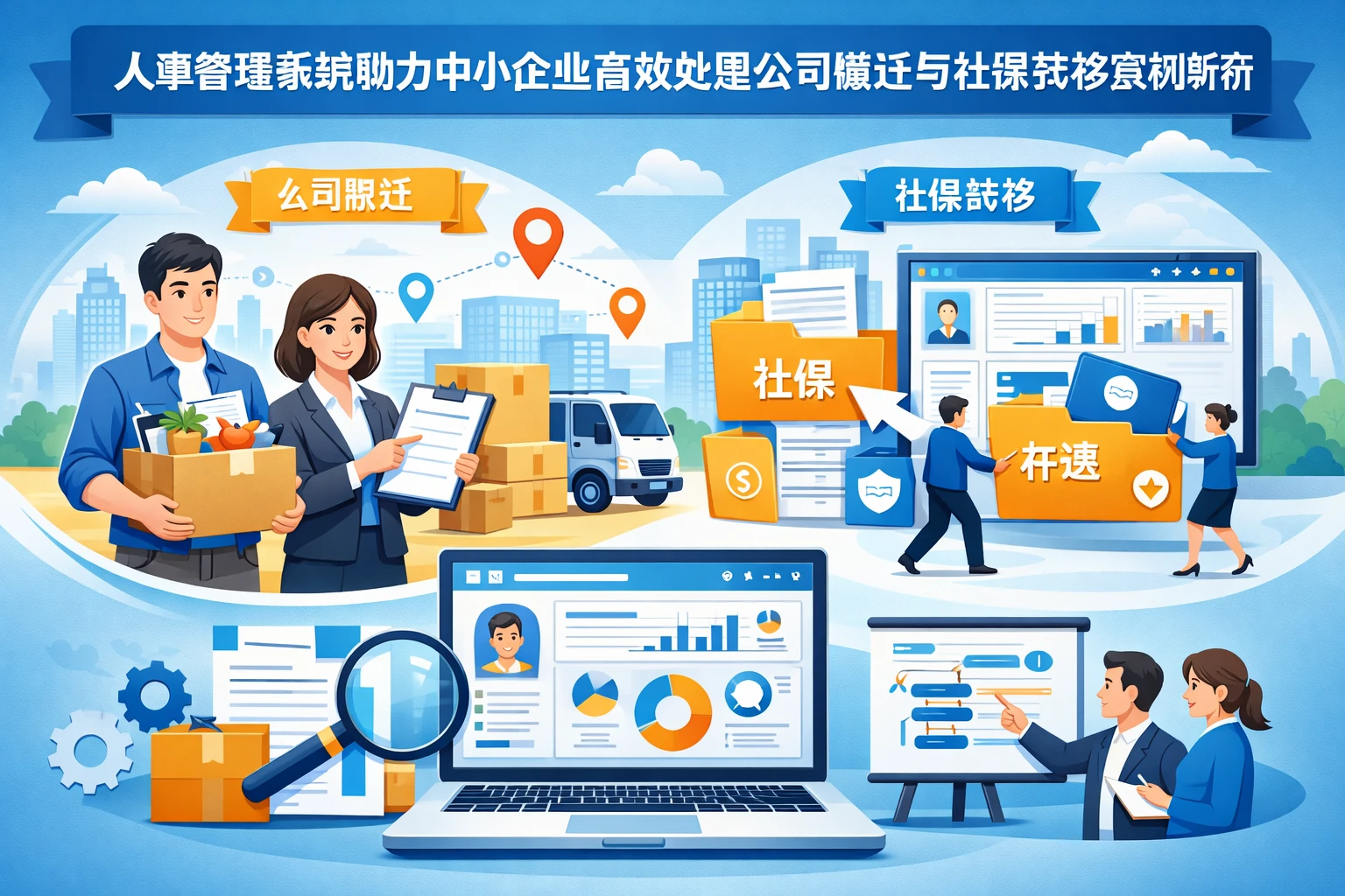 人事管理系统助力中小企业高效处理公司搬迁与社保转移案例解析