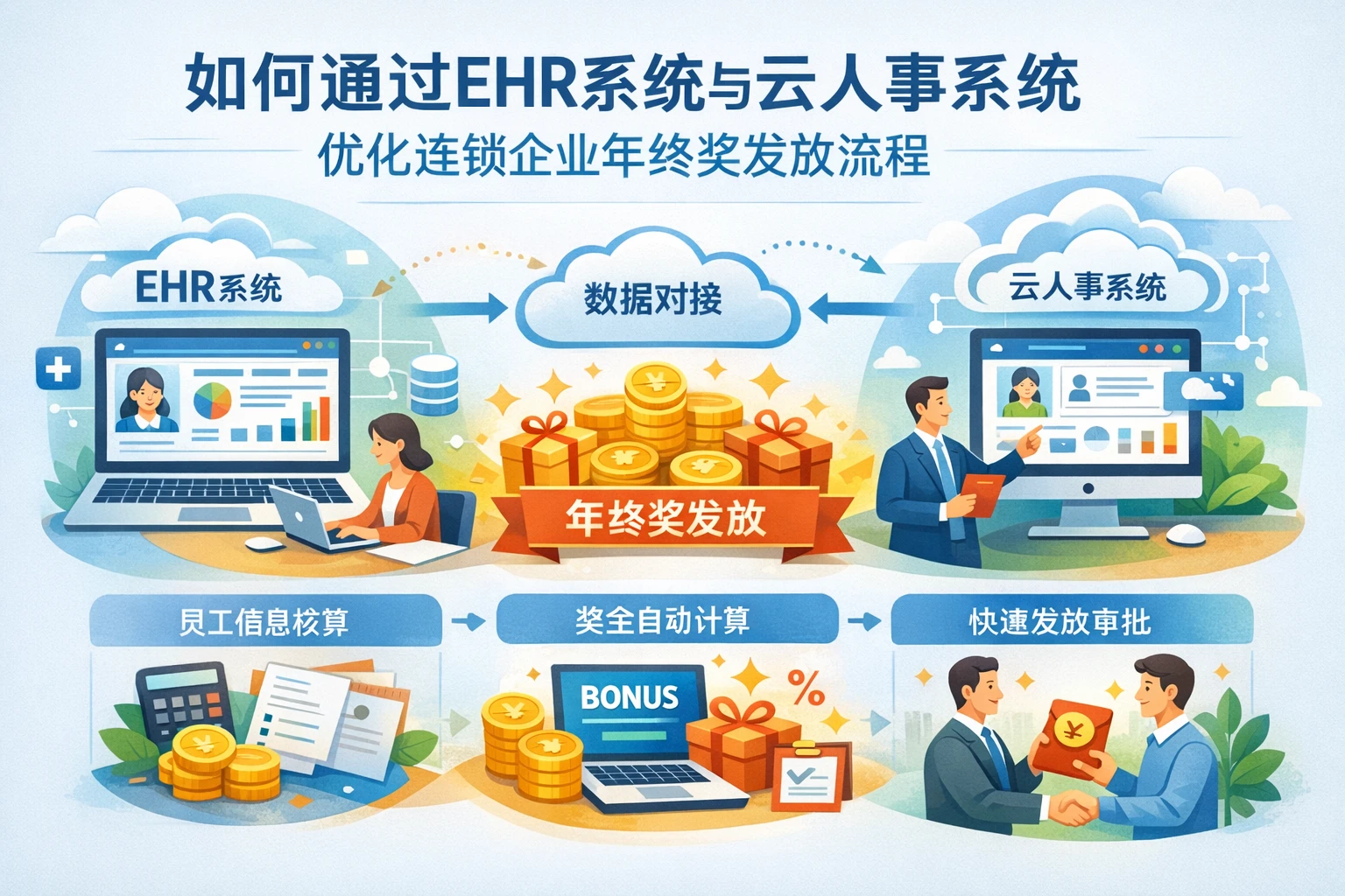 如何通过EHR系统与云人事系统优化连锁企业年终奖发放流程