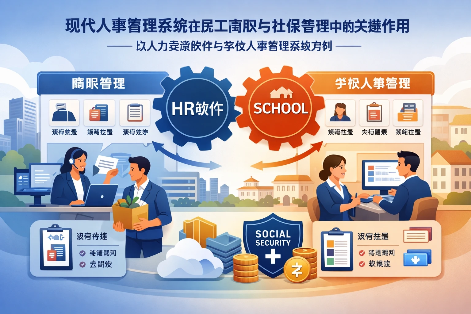 现代人事管理系统在员工离职与社保管理中的关键作用——以人力资源软件与学校人事管理系统为例