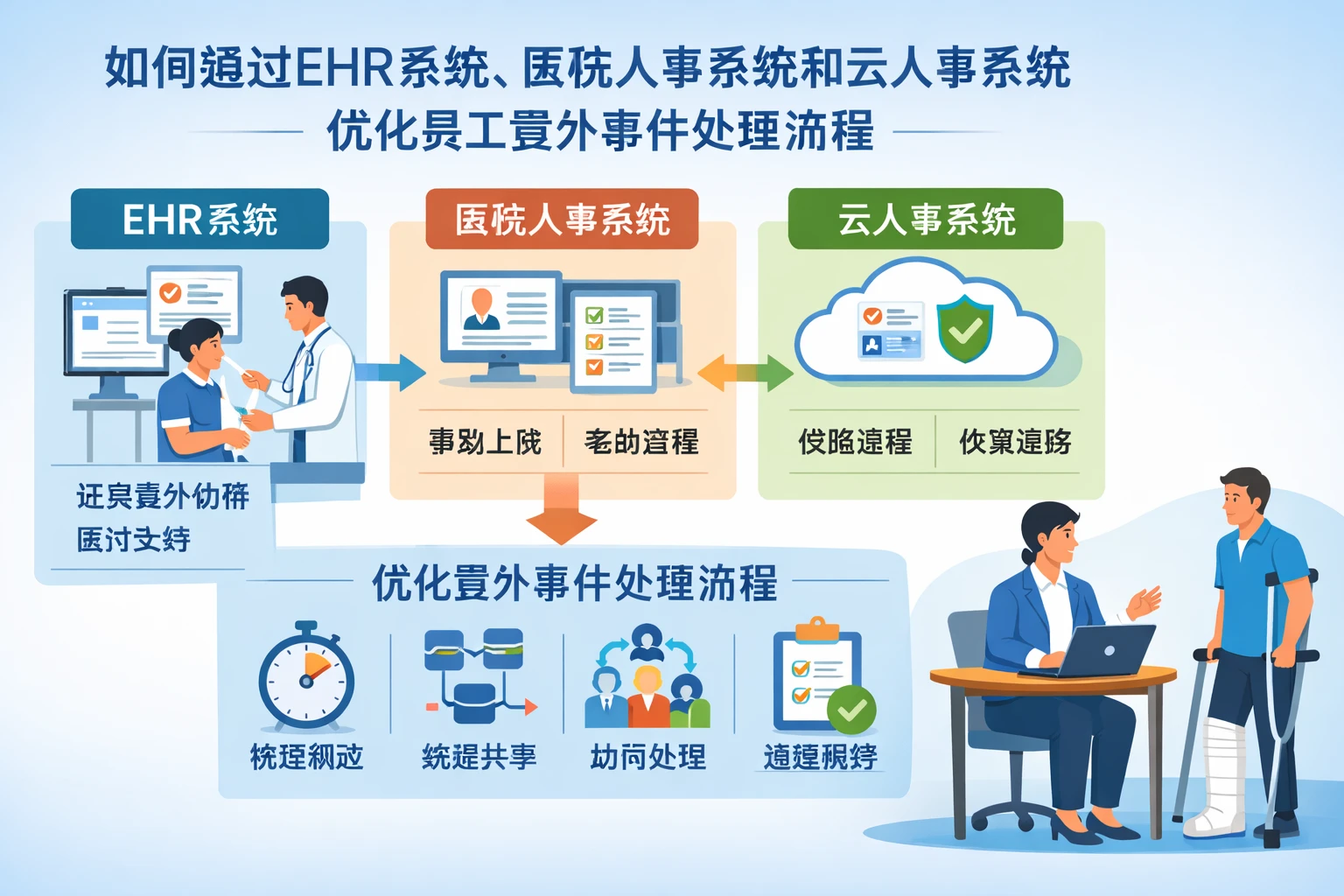 如何通过EHR系统、医院人事系统和云人事系统优化员工意外事件处理流程