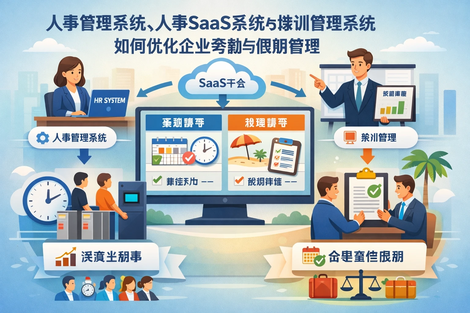 人事管理系统、人事SaaS系统与培训管理系统如何优化企业考勤与假期管理