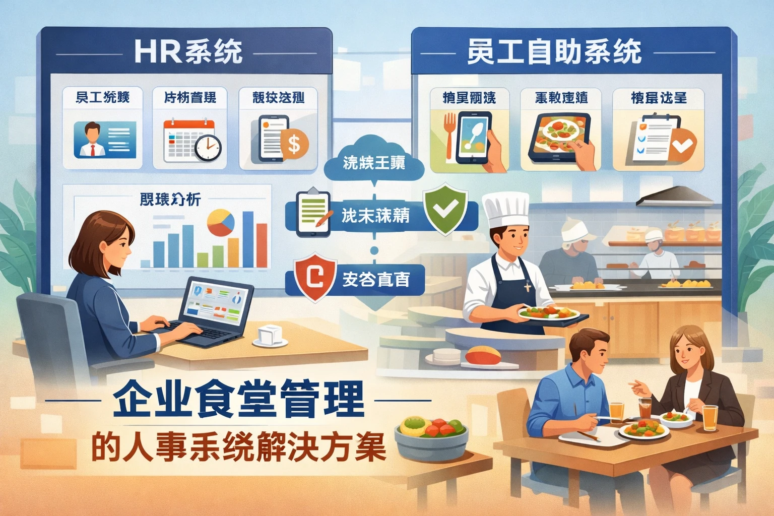 HR系统与员工自助系统：企业食堂管理的人事系统解决方案