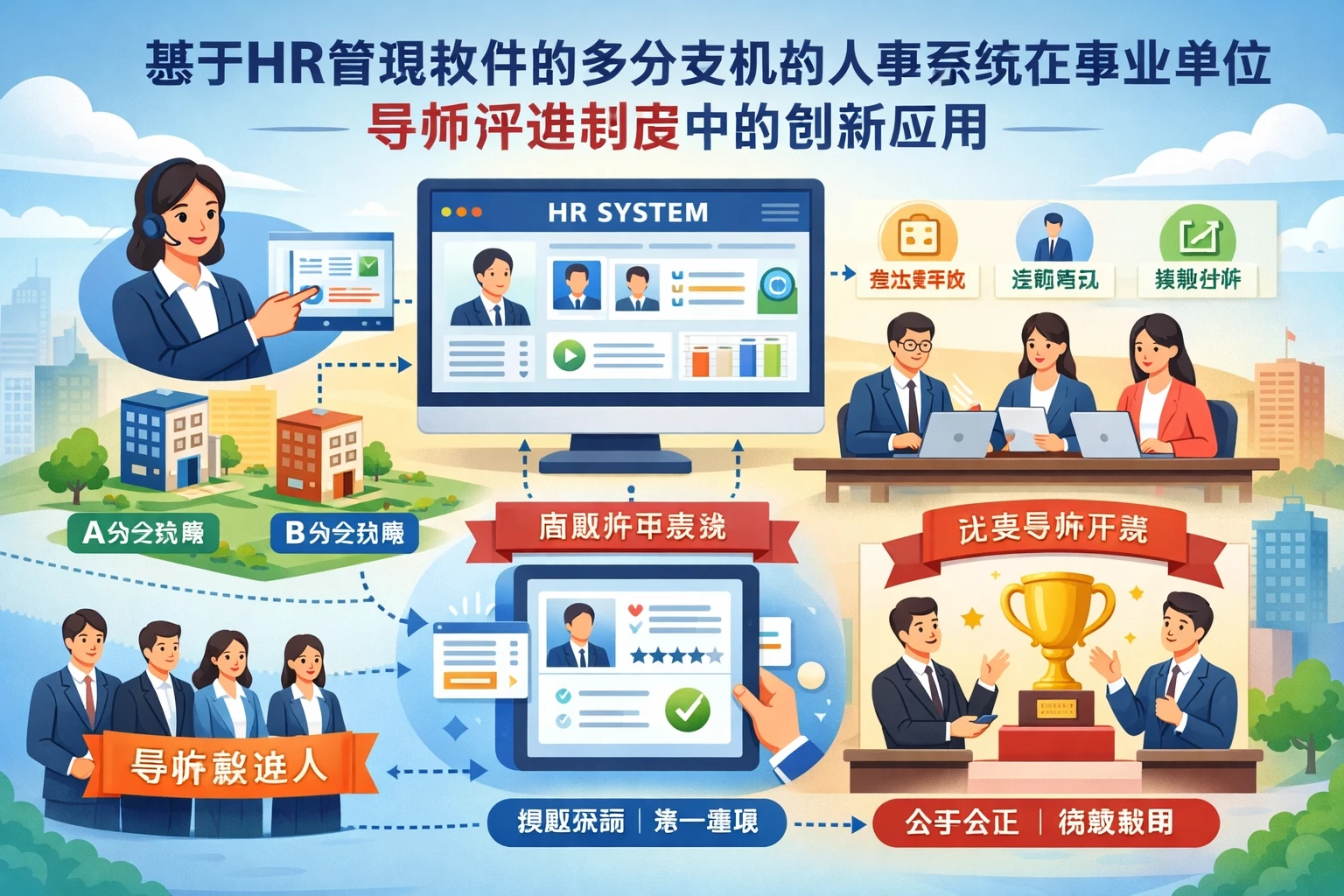 基于HR管理软件的多分支机构人事系统在事业单位导师评选制度中的创新应用