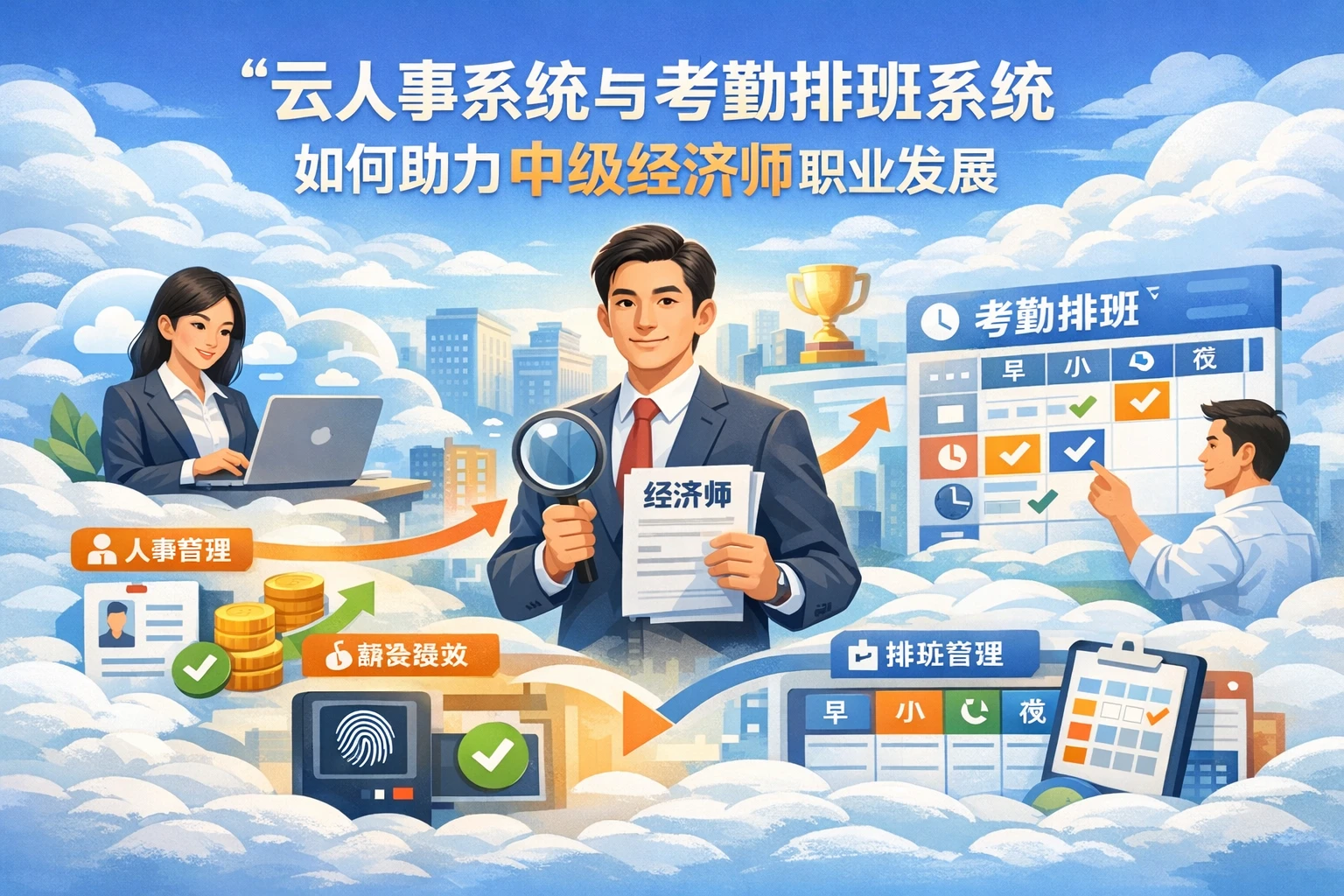 云人事系统与考勤排班系统如何助力中级经济师职业发展