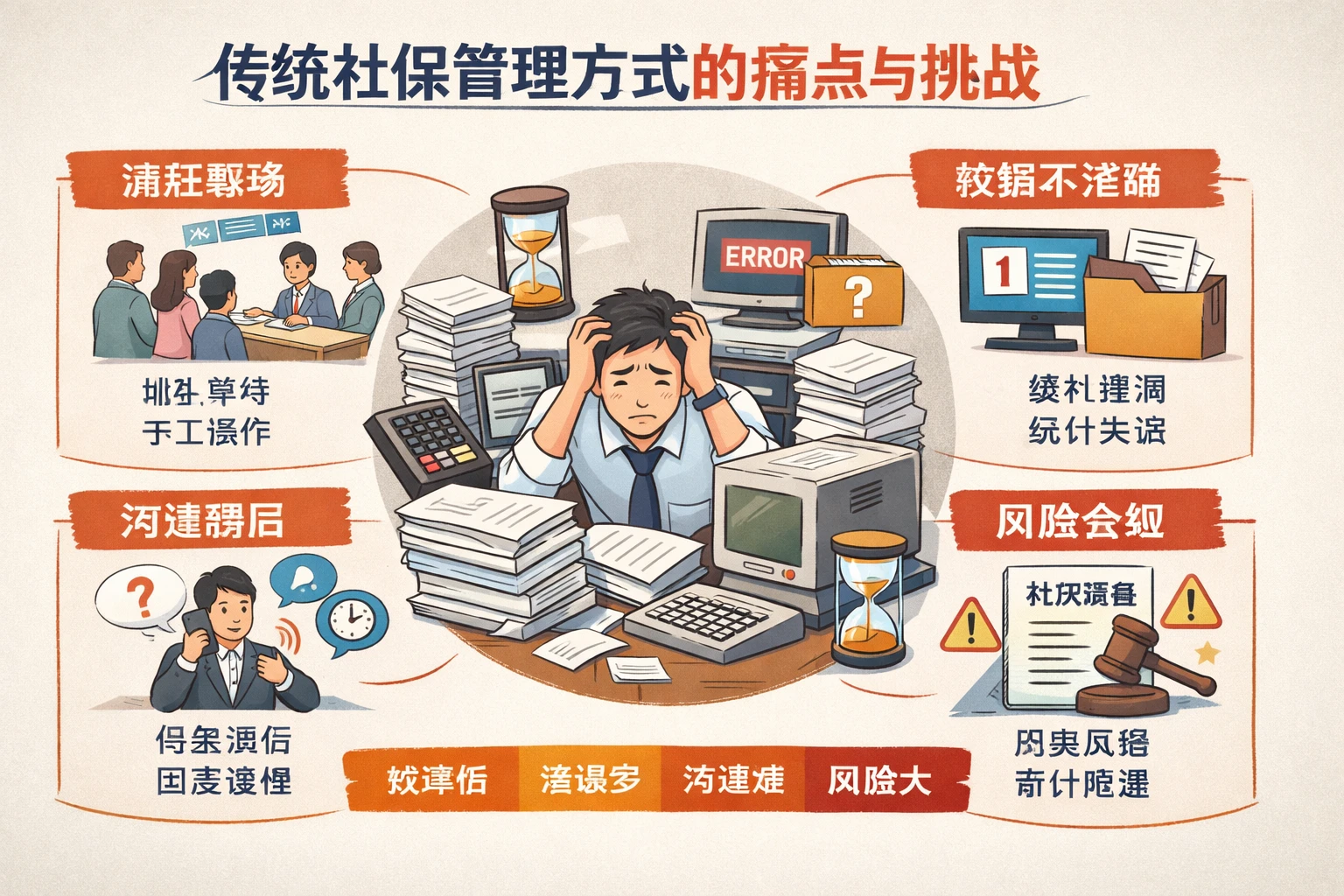 传统社保管理方式的痛点与挑战