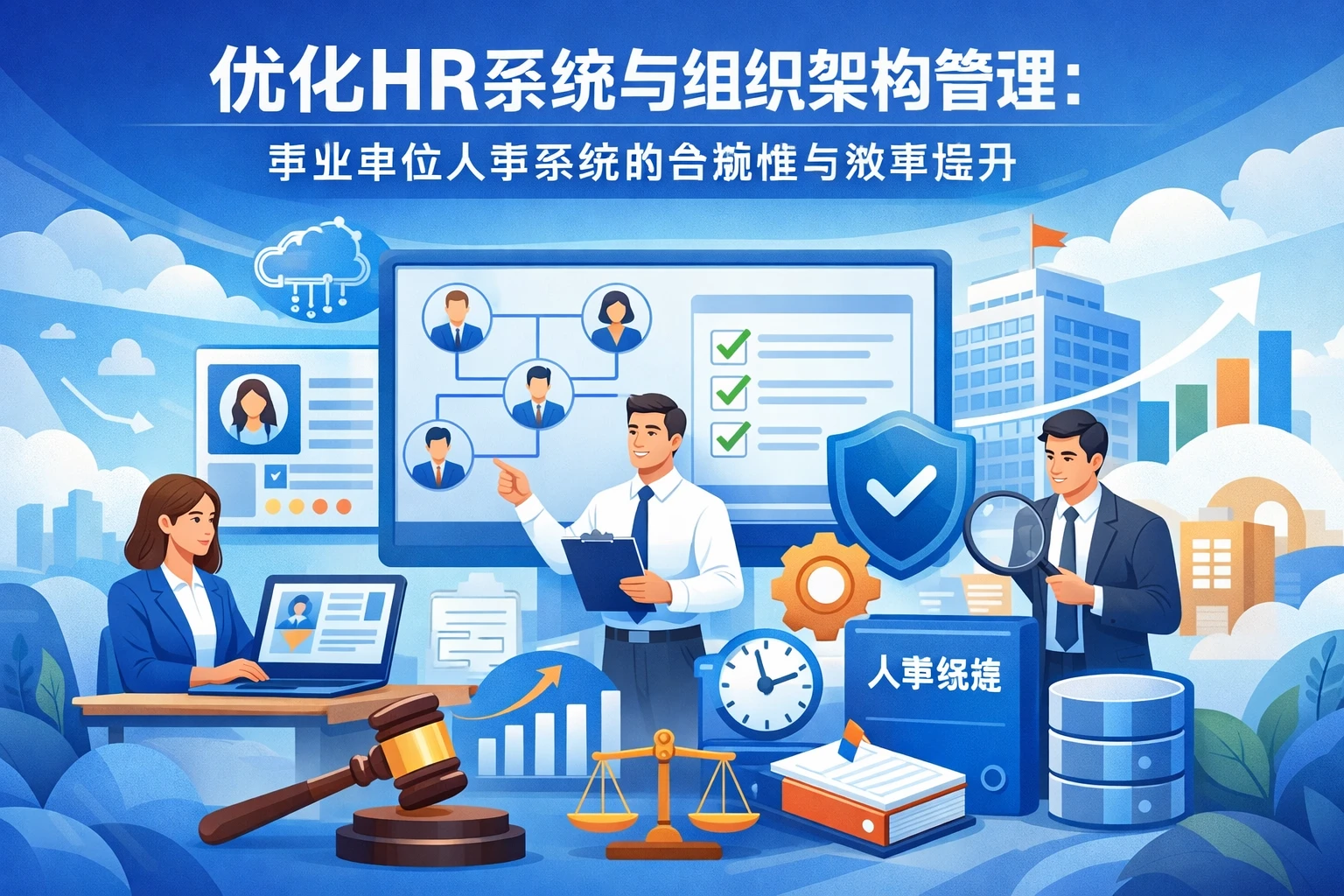 优化HR系统与组织架构管理：事业单位人事系统的合规性与效率提升