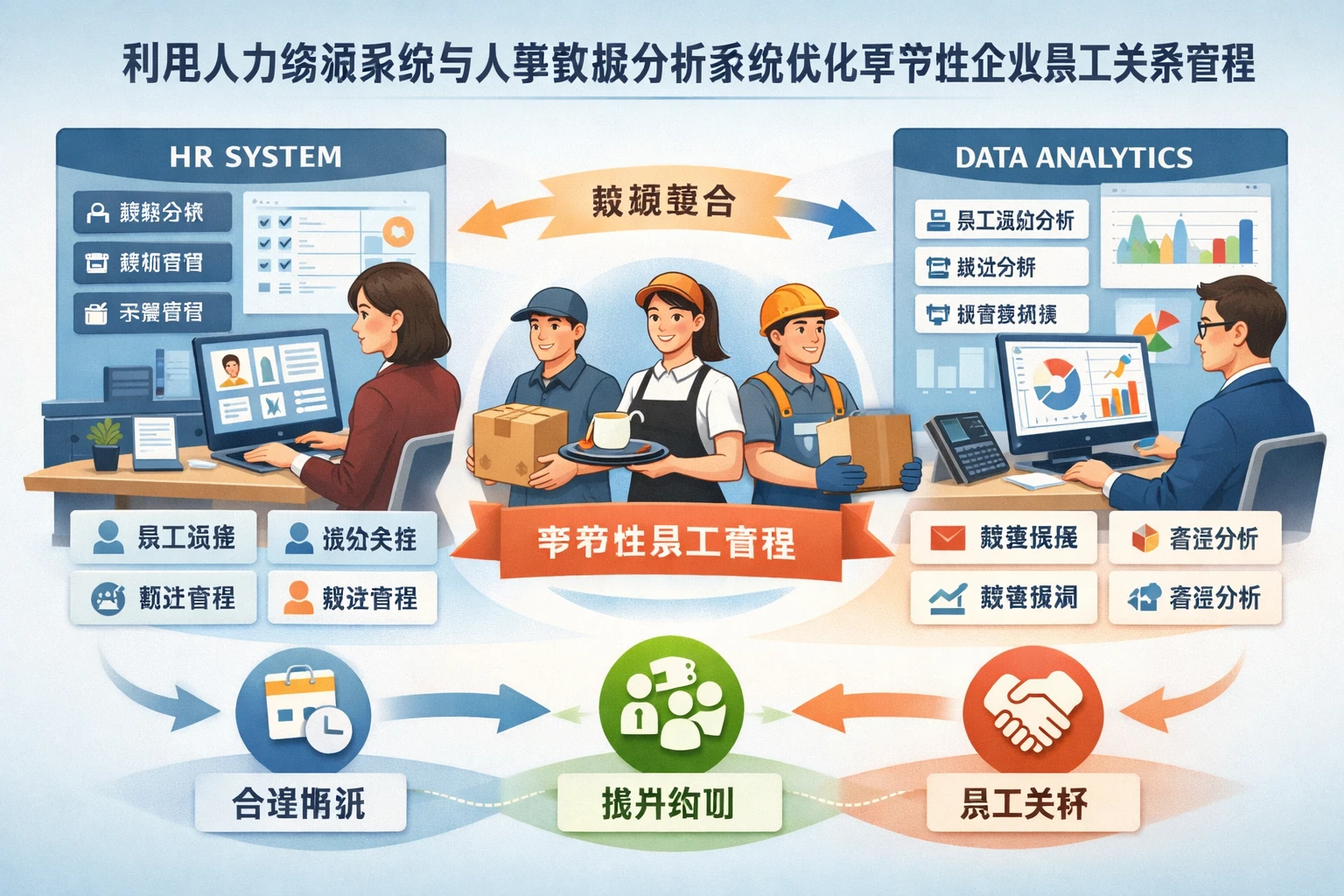 利用人力资源系统与人事数据分析系统优化季节性企业员工关系管理