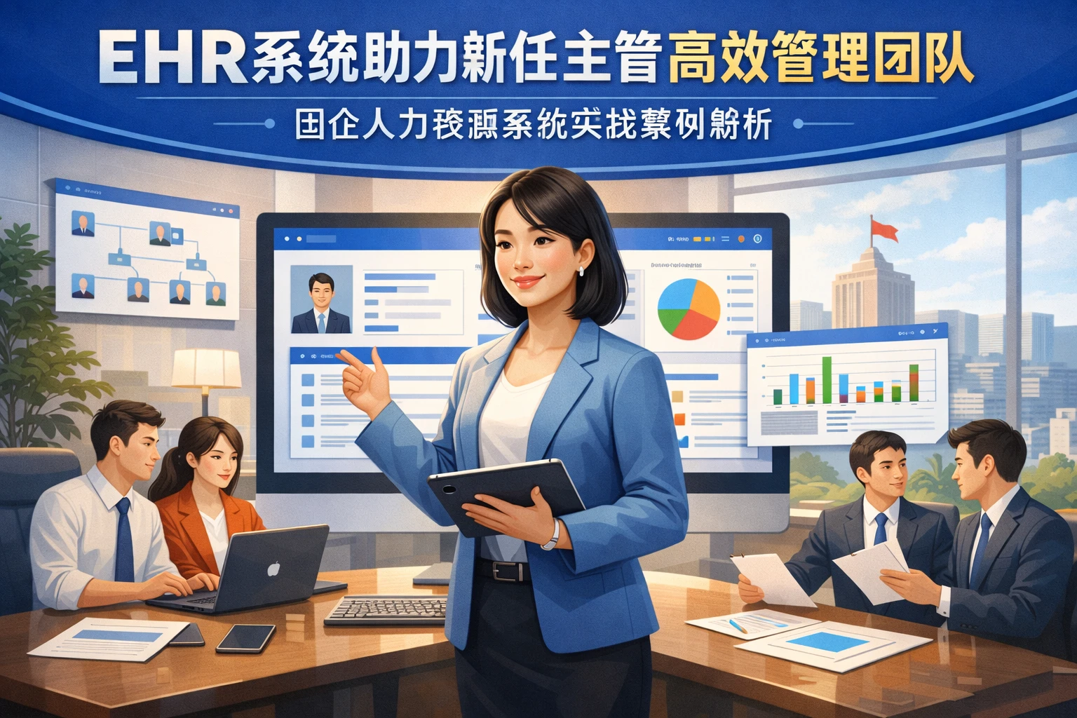 EHR系统助力新任主管高效管理团队：国企人力资源系统实战案例解析