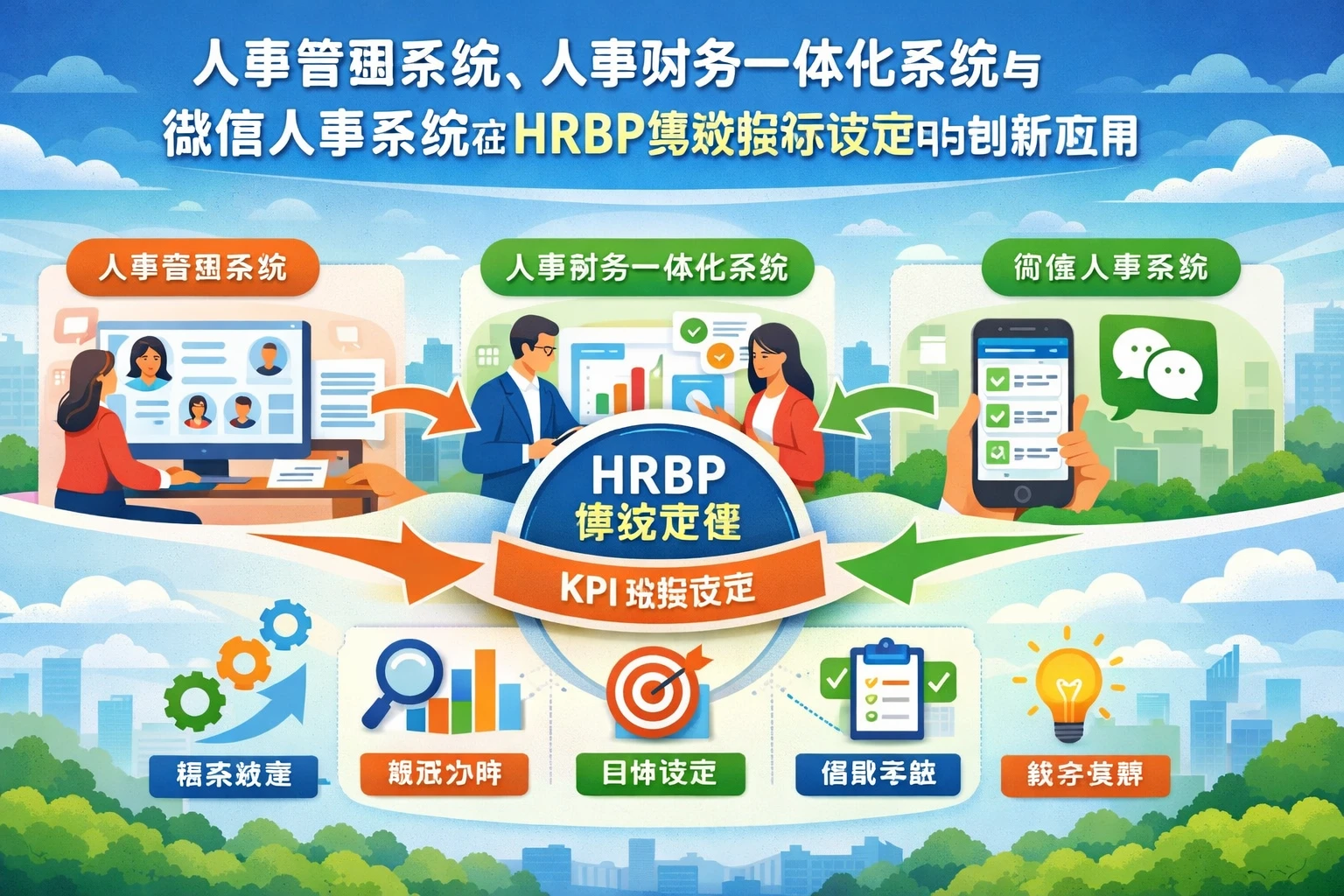 人事管理系统、人事财务一体化系统与微信人事系统在HRBP绩效指标设定中的创新应用