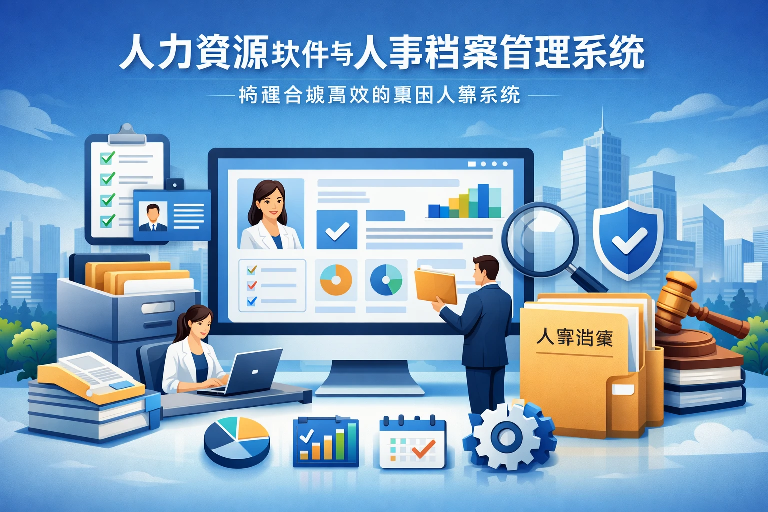 人力资源软件与人事档案管理系统：构建合规高效的集团人事系统