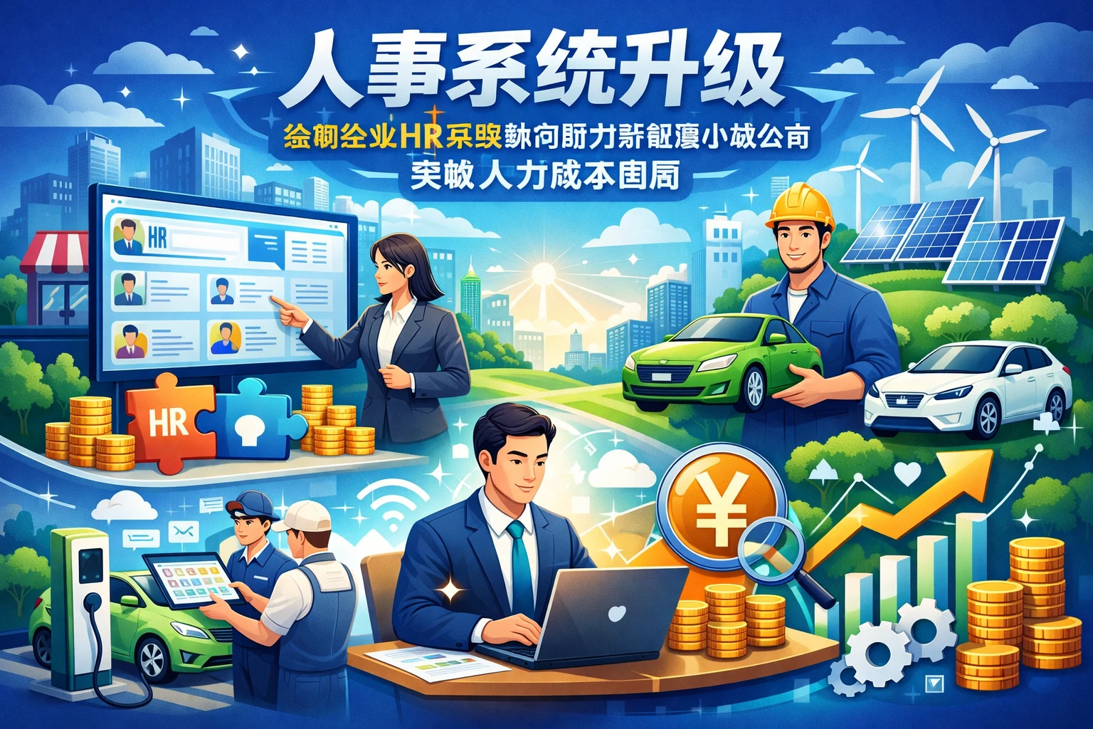 人事系统升级:连锁企业HR系统如何助力新能源小微公司突破人力成本困局