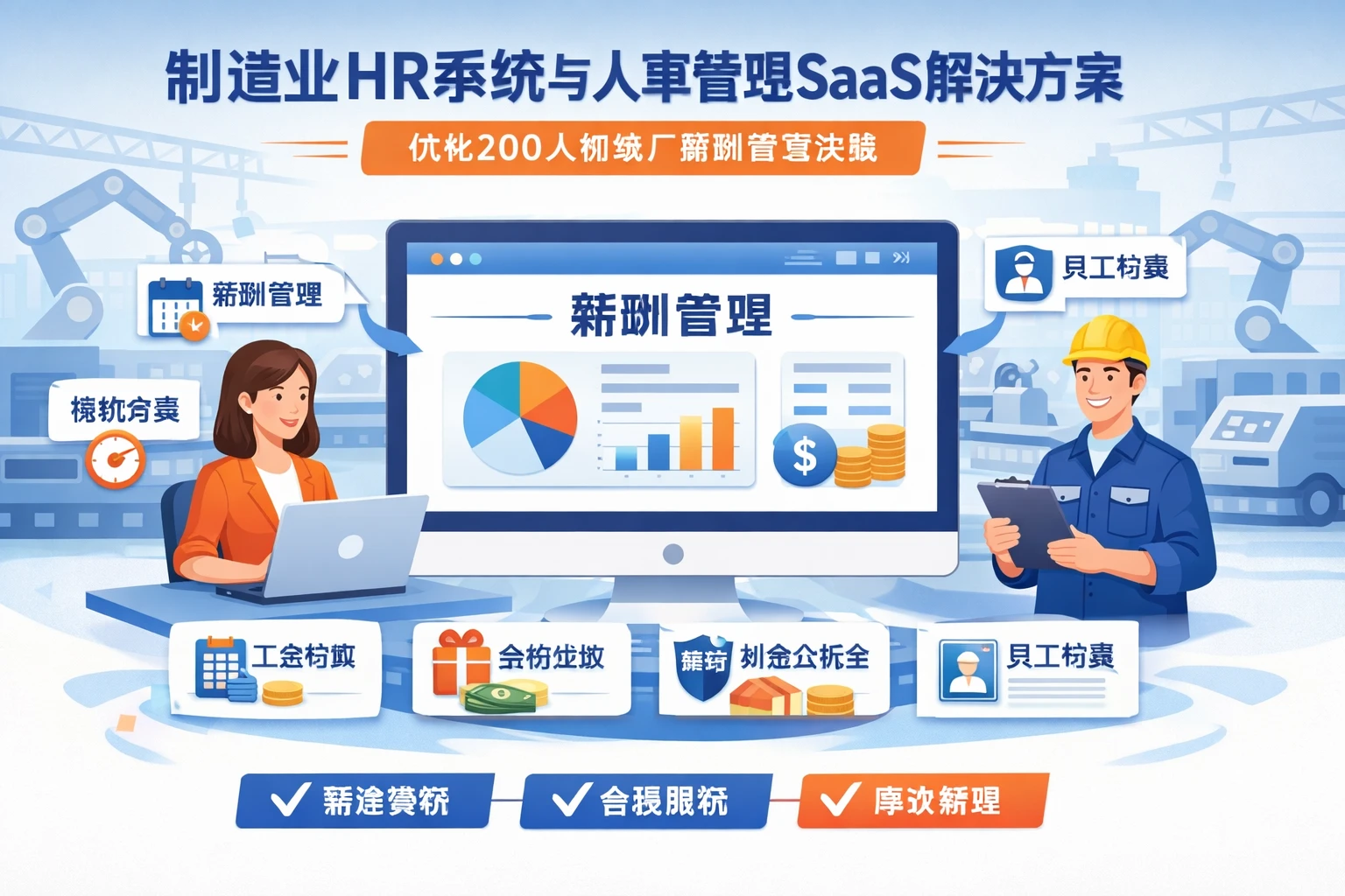 制造业HR系统与人事管理SaaS解决方案：优化200人机械厂薪酬管理实践
