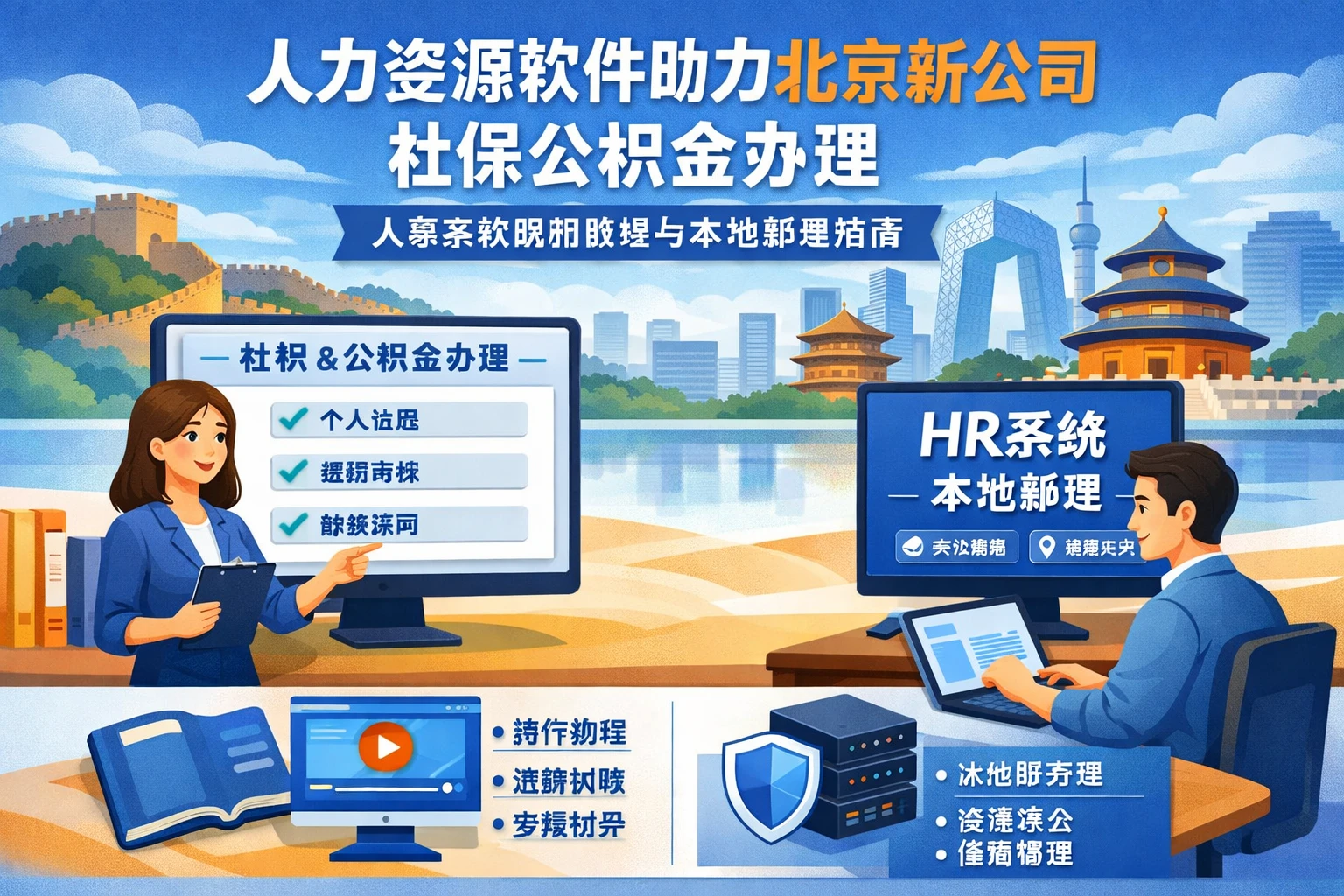人力资源软件助力北京新公司社保公积金办理：人事系统使用教程与本地部署指南