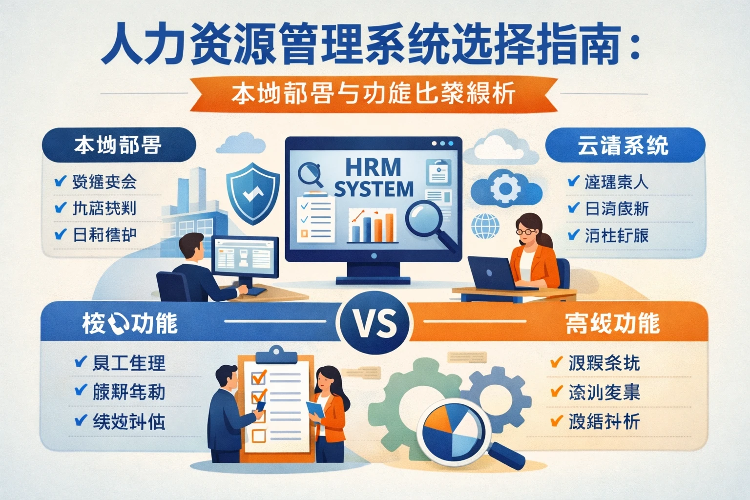 人力资源管理系统选择指南：本地部署与功能比较解析