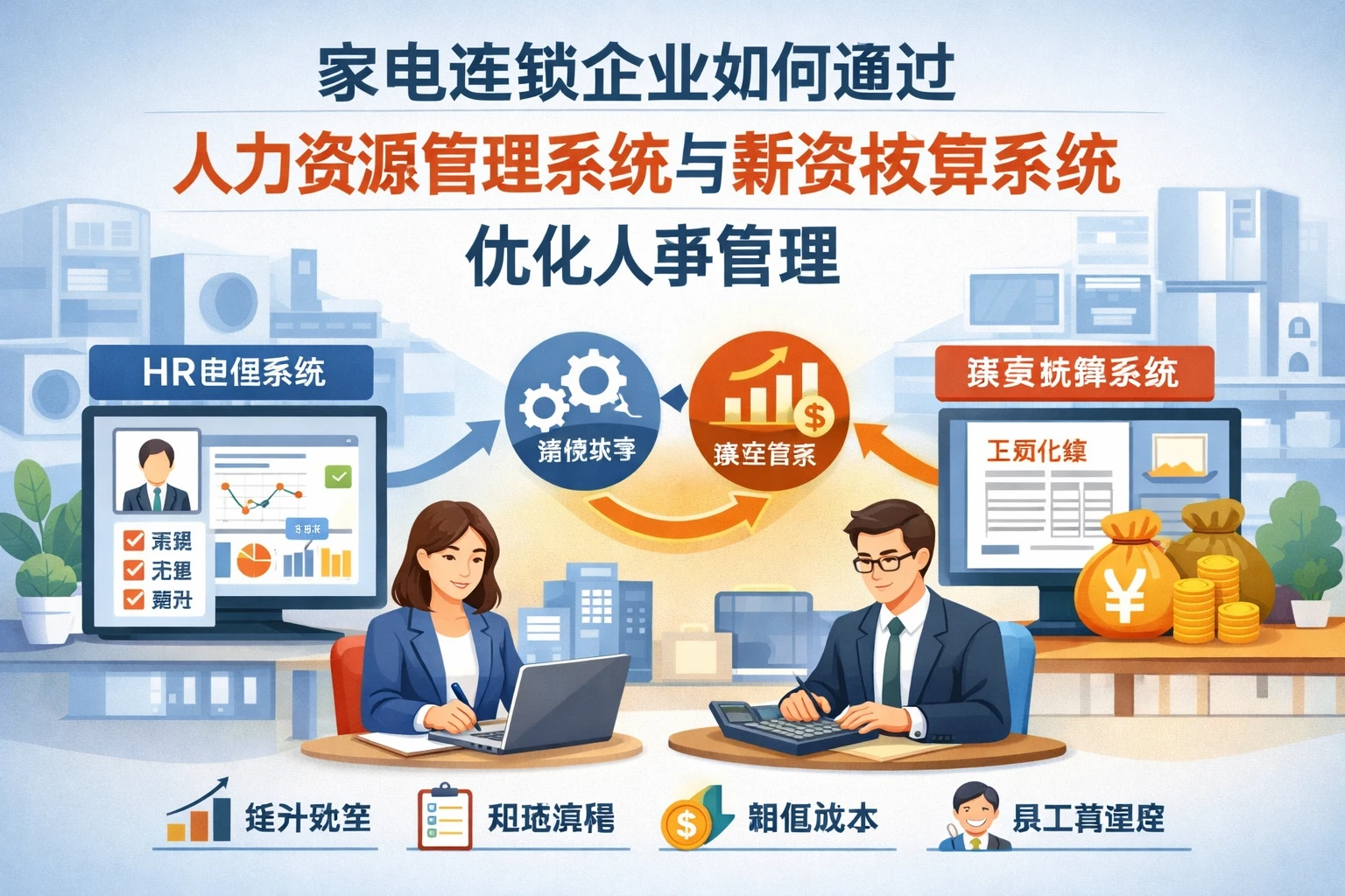 家电连锁企业如何通过人力资源管理系统与薪资核算系统优化人事管理