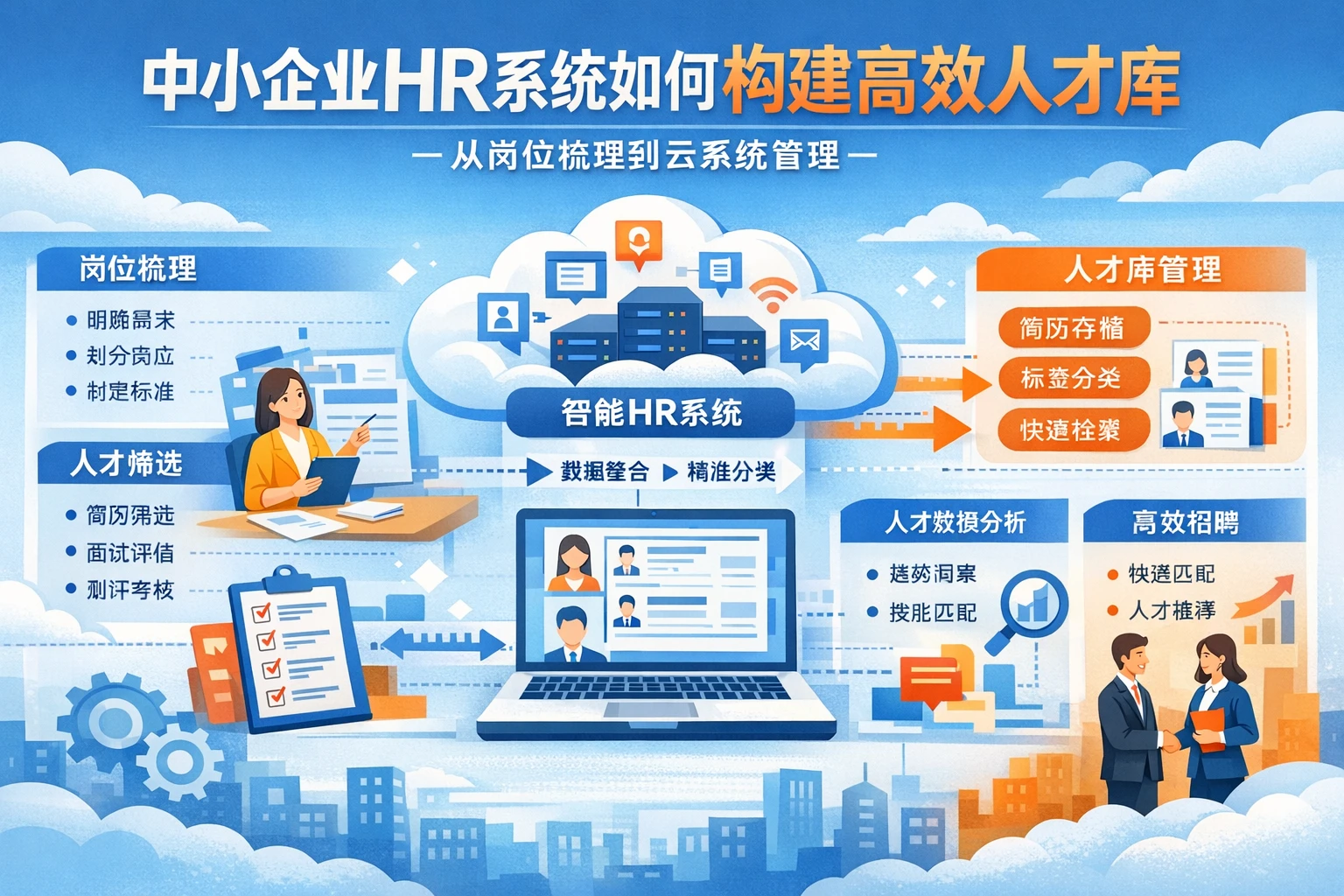 中小企业HR系统如何构建高效人才库：从岗位梳理到云系统管理