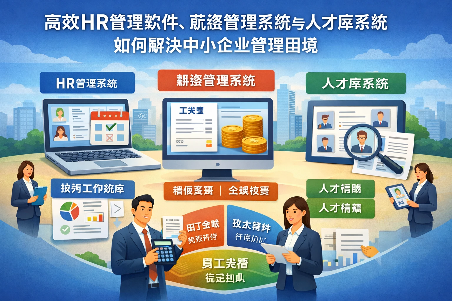 高效HR管理软件、薪资管理系统与人才库系统如何解决中小企业管理困境