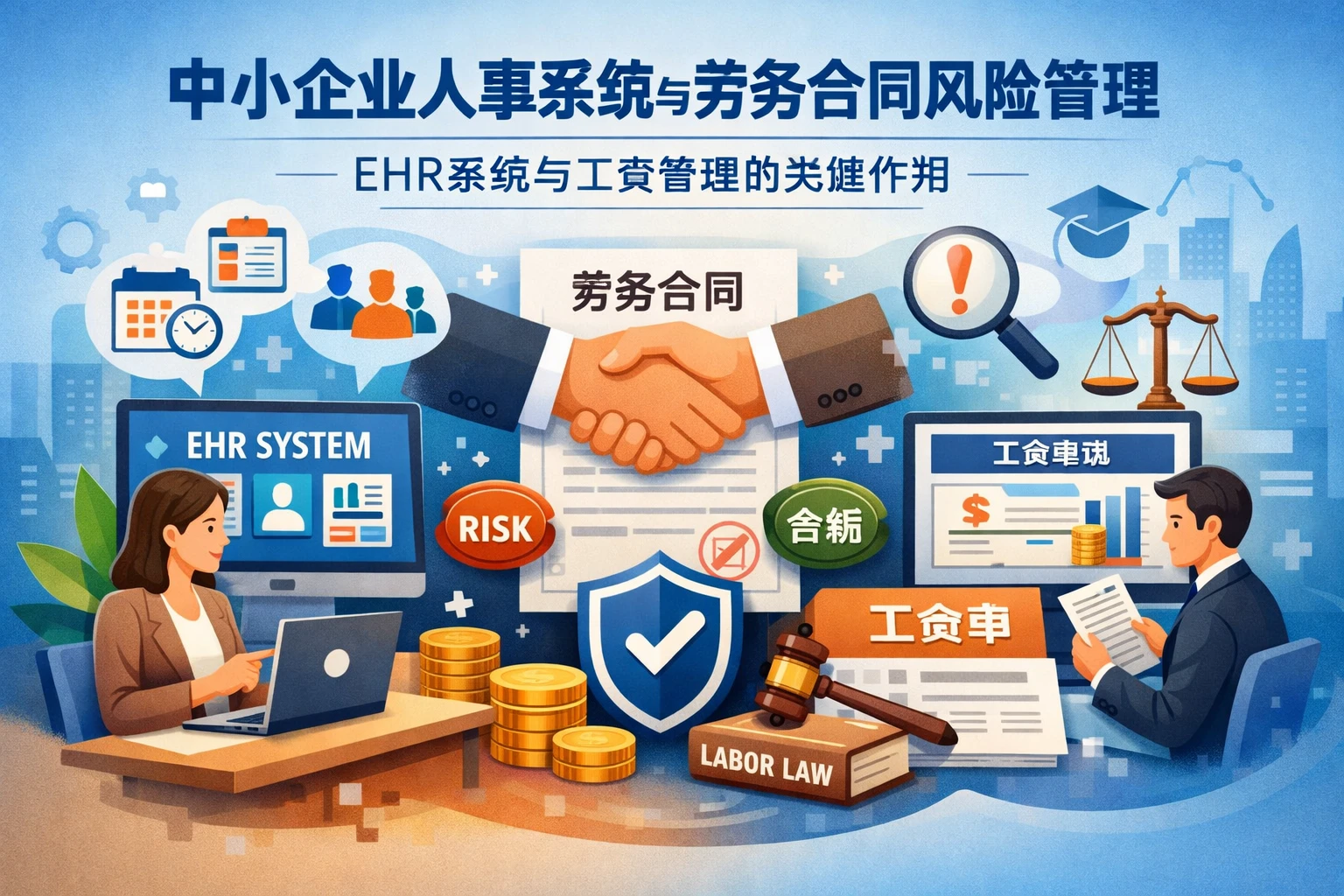 中小企业人事系统与劳务合同风险管理：EHR系统与工资管理的关键作用