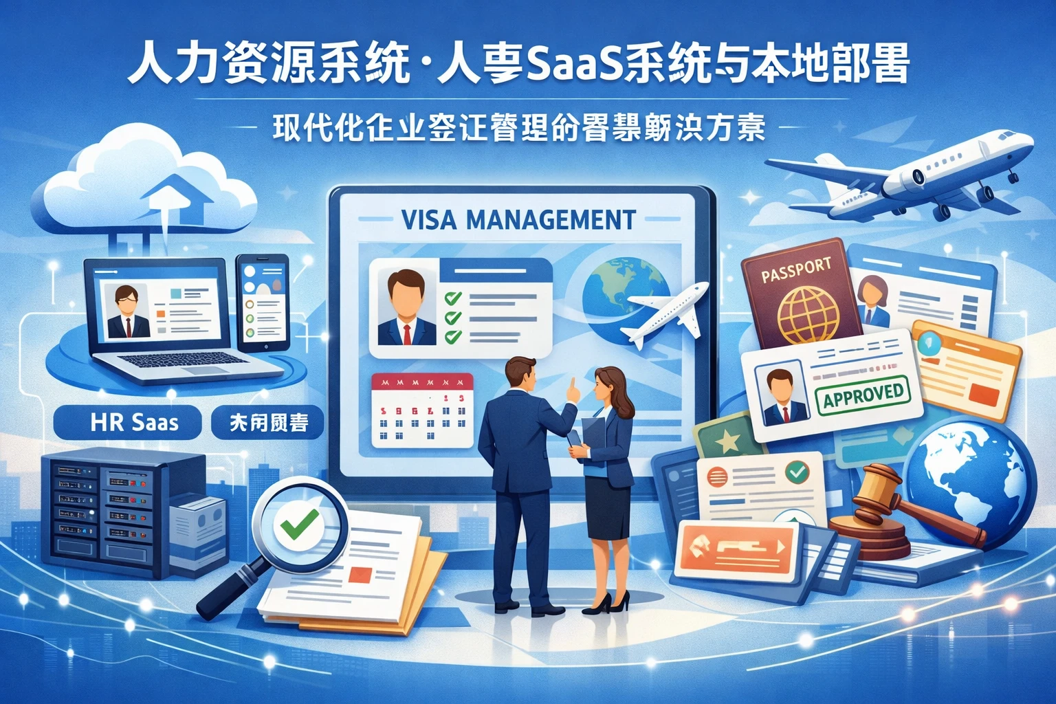 人力资源系统、人事SaaS系统与本地部署：现代化企业签证管理的智慧解决方案