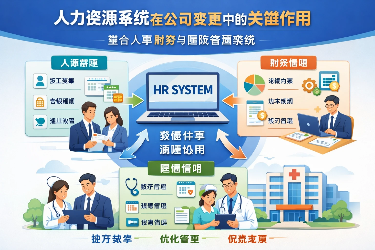 人力资源系统在公司变更中的关键作用：整合人事财务与医院管理系统