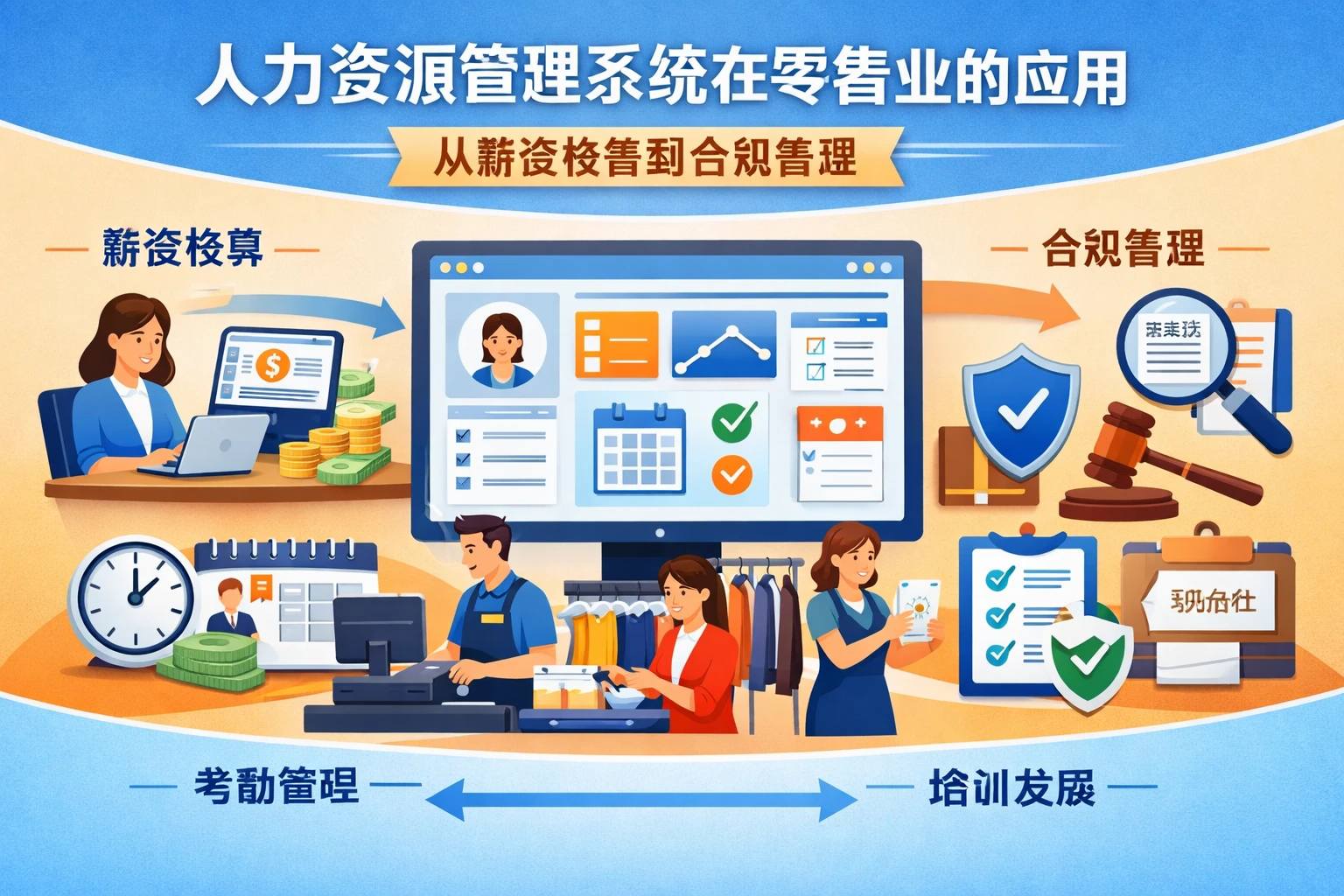 人力资源管理系统在零售业的应用：从薪资核算到合规管理